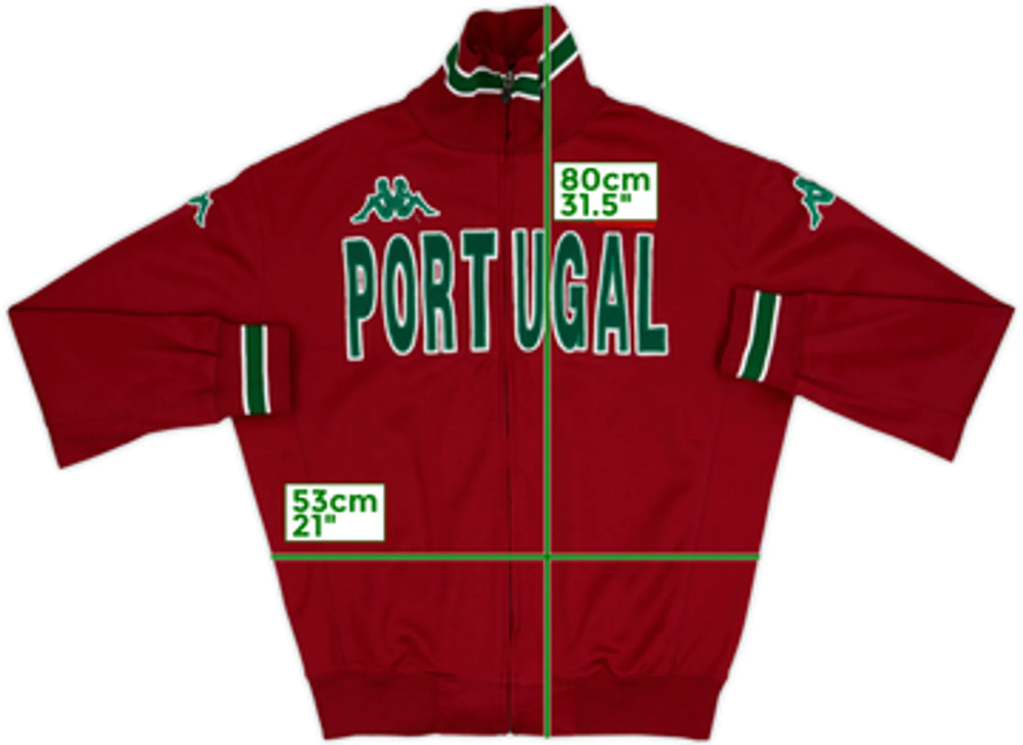2008 Portugal Kappa Track Jacket - 8/10 - (XL)