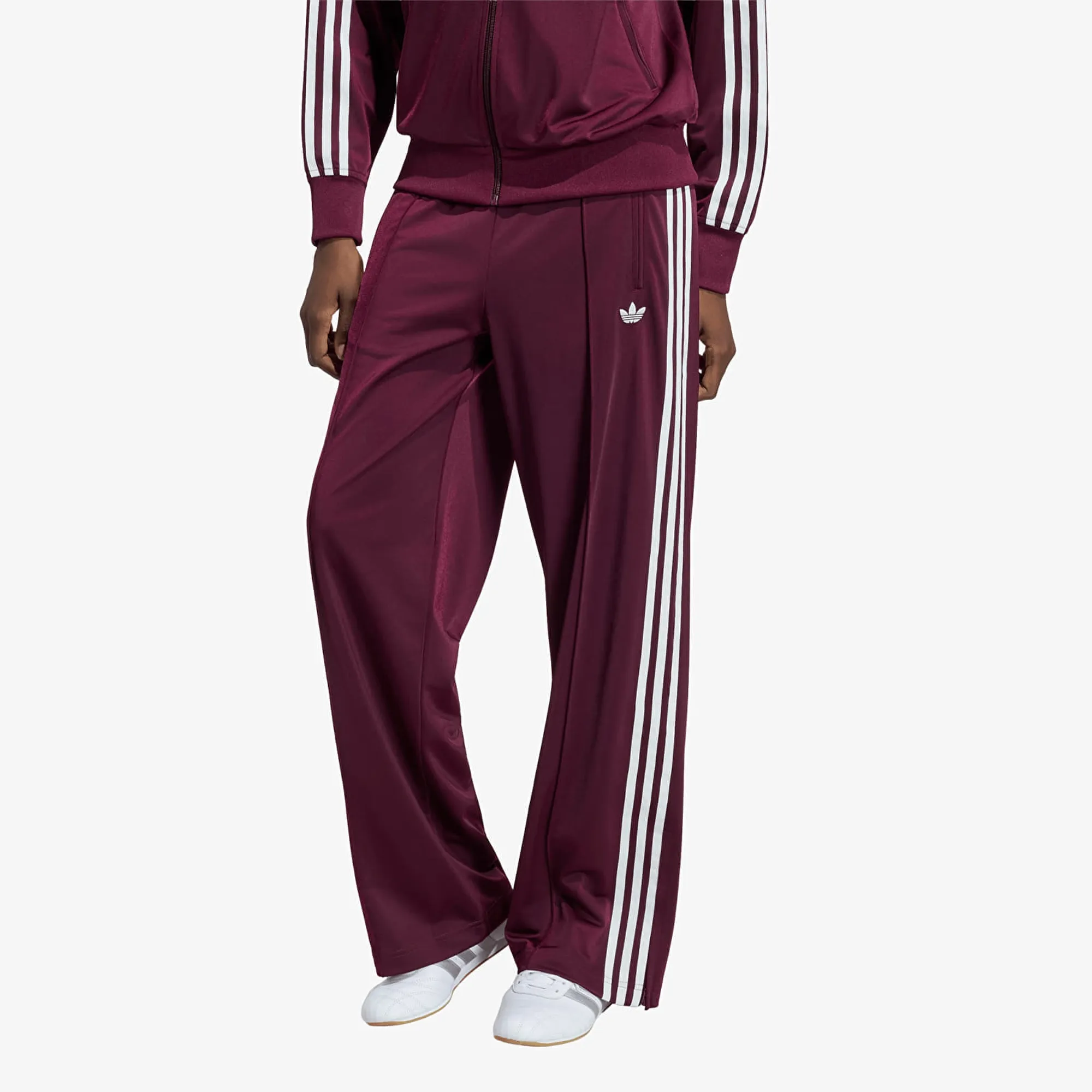 Pants Adidas Firebird Adicolor Loose Track Tracksuit Bottoms Maroon Xs