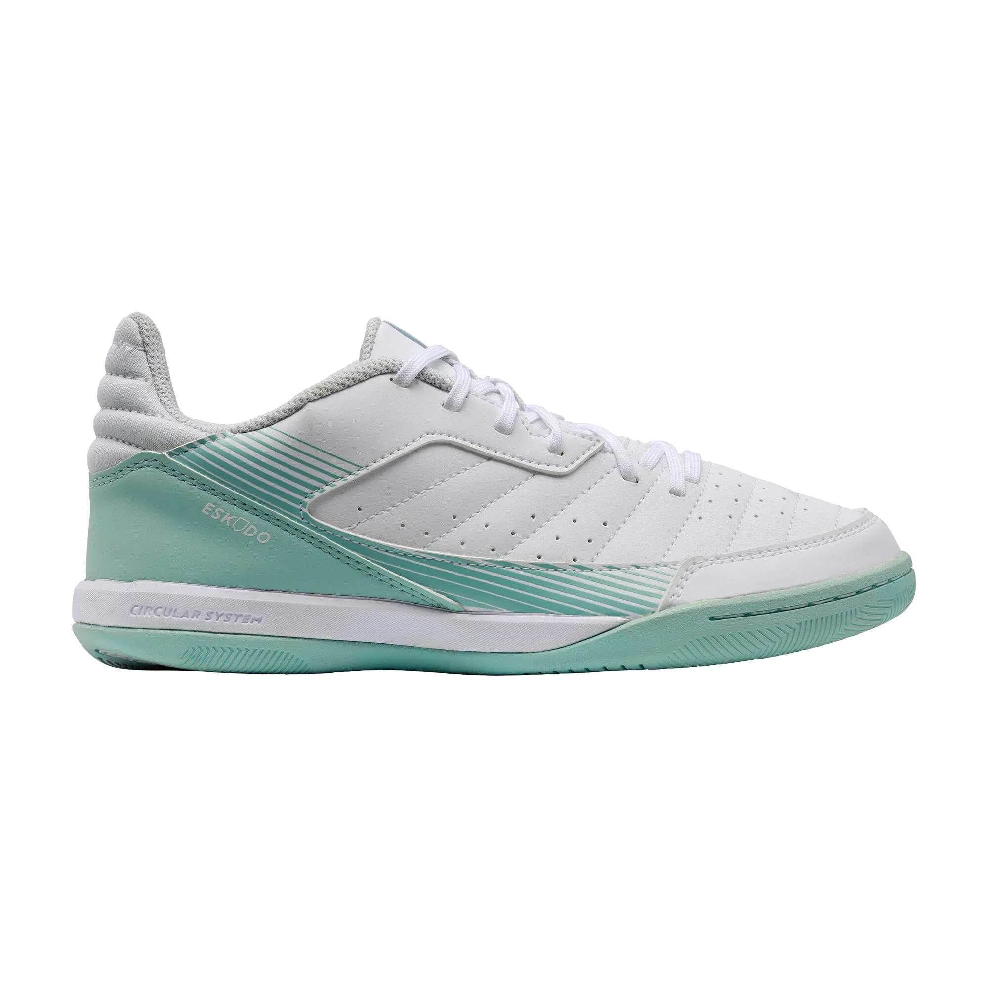Women's Futsal Trainers Eskudo 500 - Grey/Pink