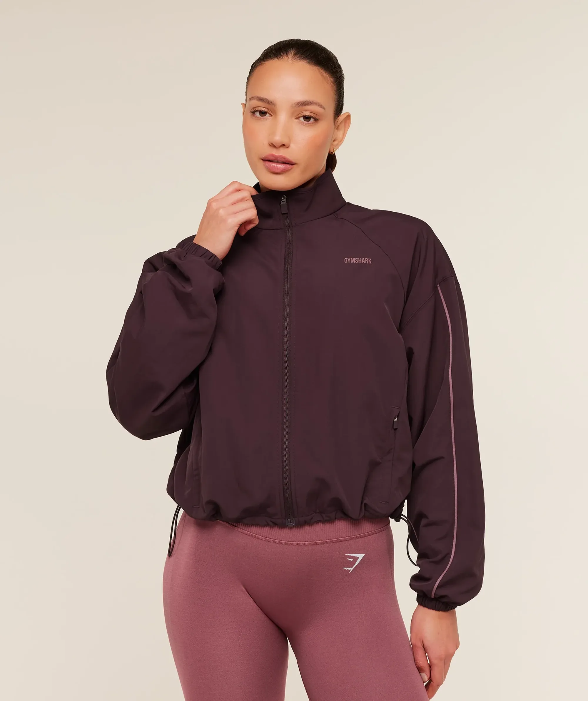 Gymshark To From Zip Through - Cherry Purple/Reset Pink