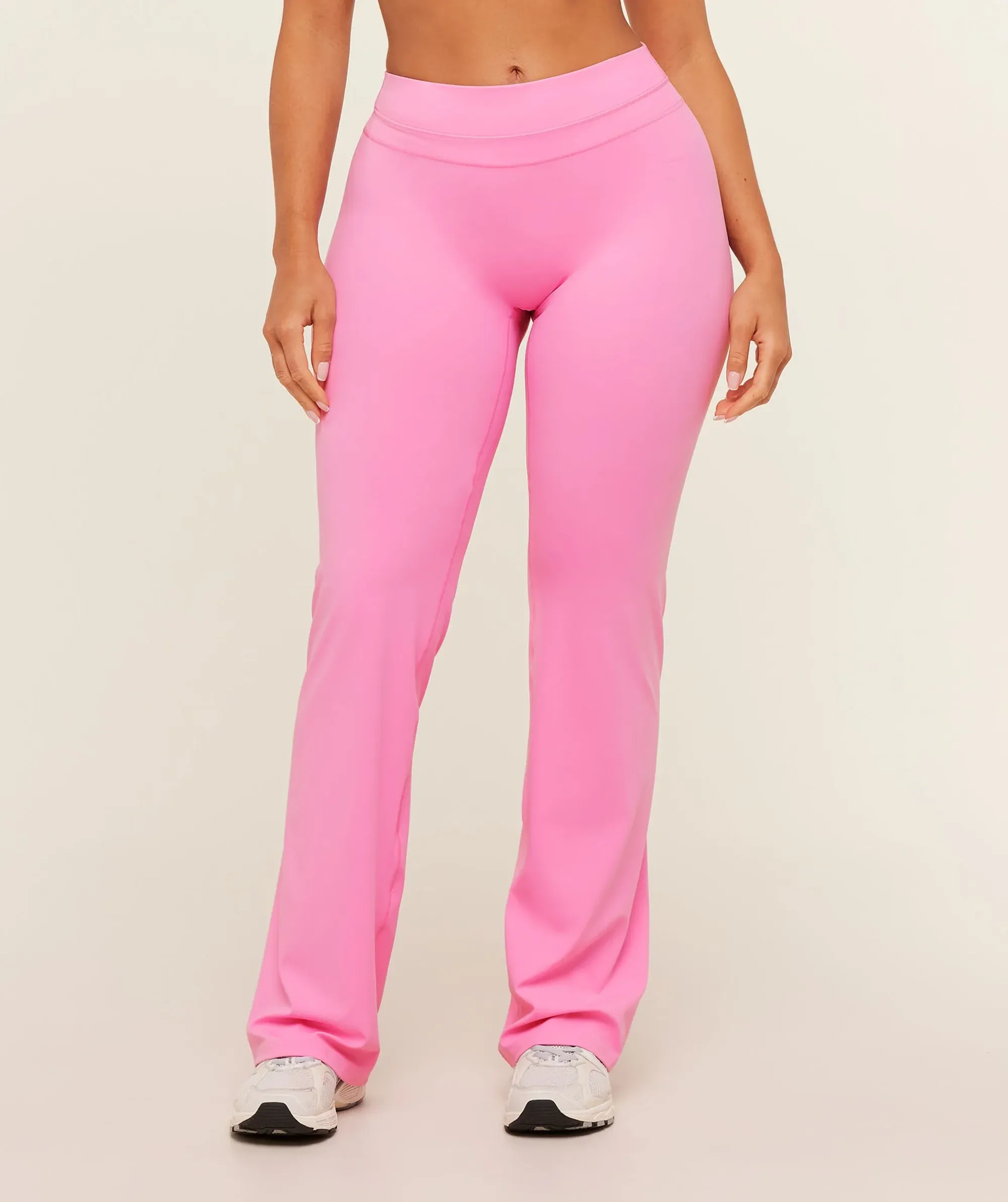 Gymshark Whitney Mid-High Rise Flared Leggings - Focus Pink