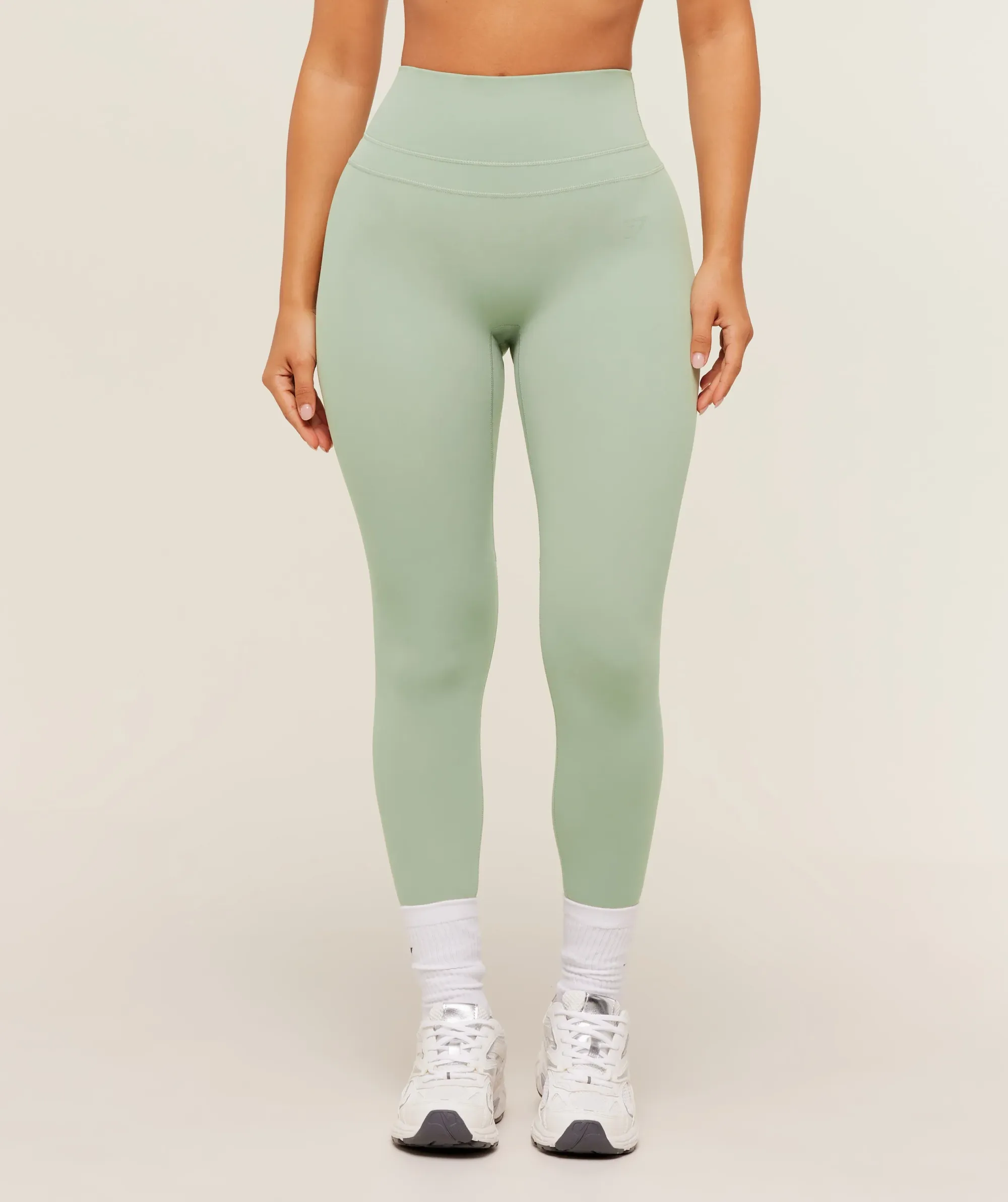Gymshark Whitney Short Leggings - Haze Green