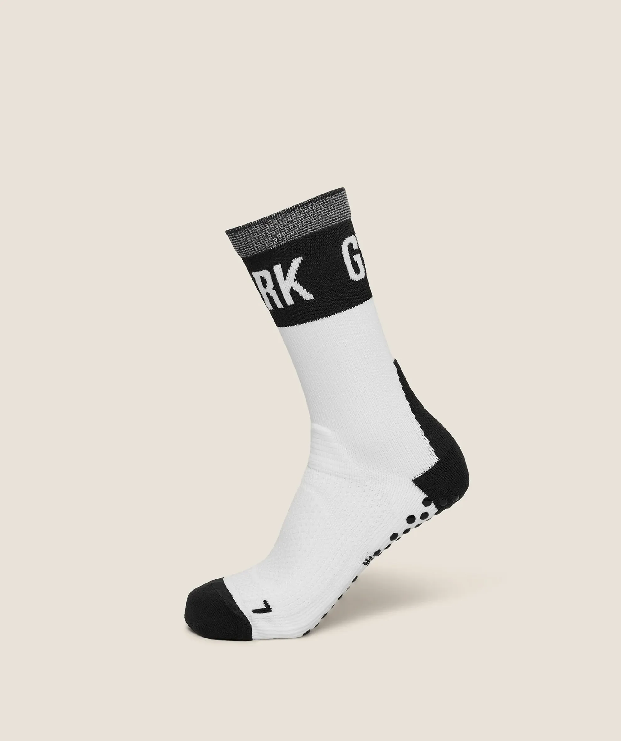 Gymshark Hybrid Training Grip Socks Single - White/Black