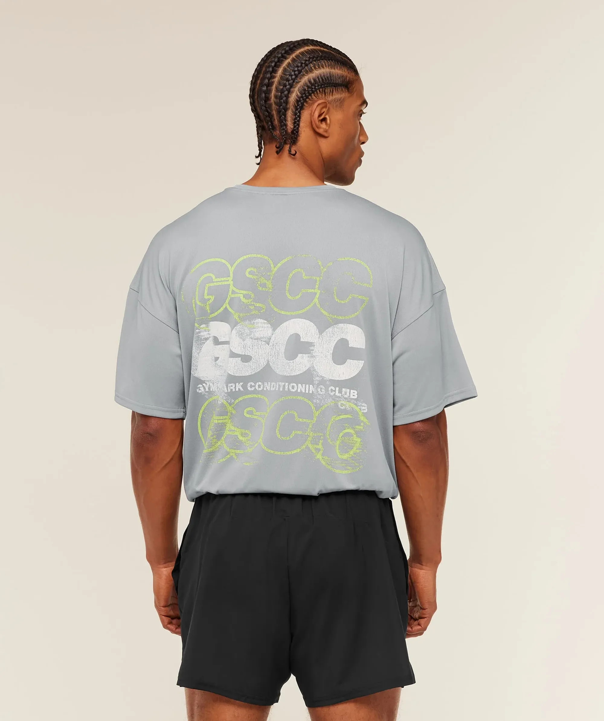 Gymshark GSCC Graphic T-Shirt - Denim Grey