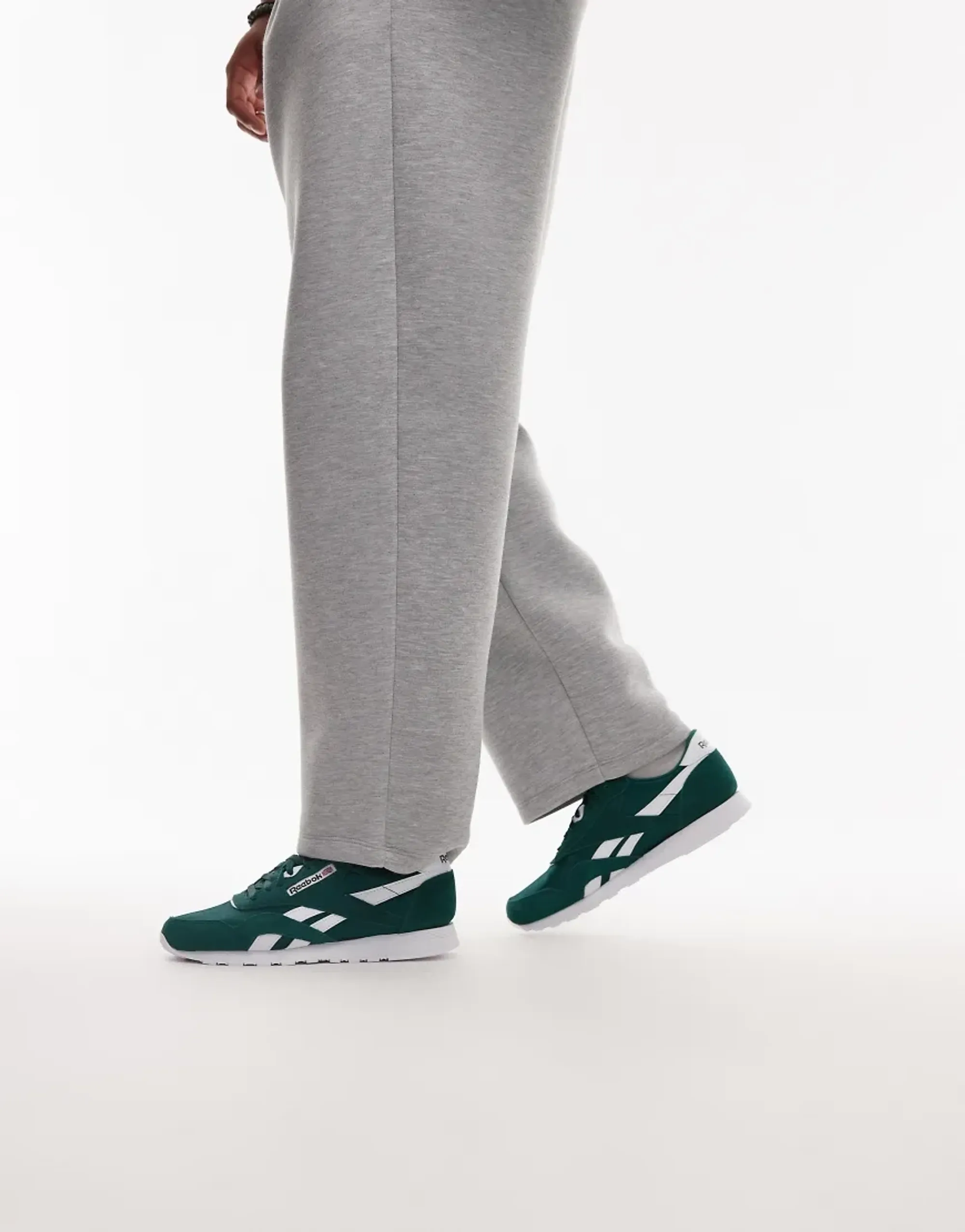 Reebok Classic Nylon Trainers Dark Green