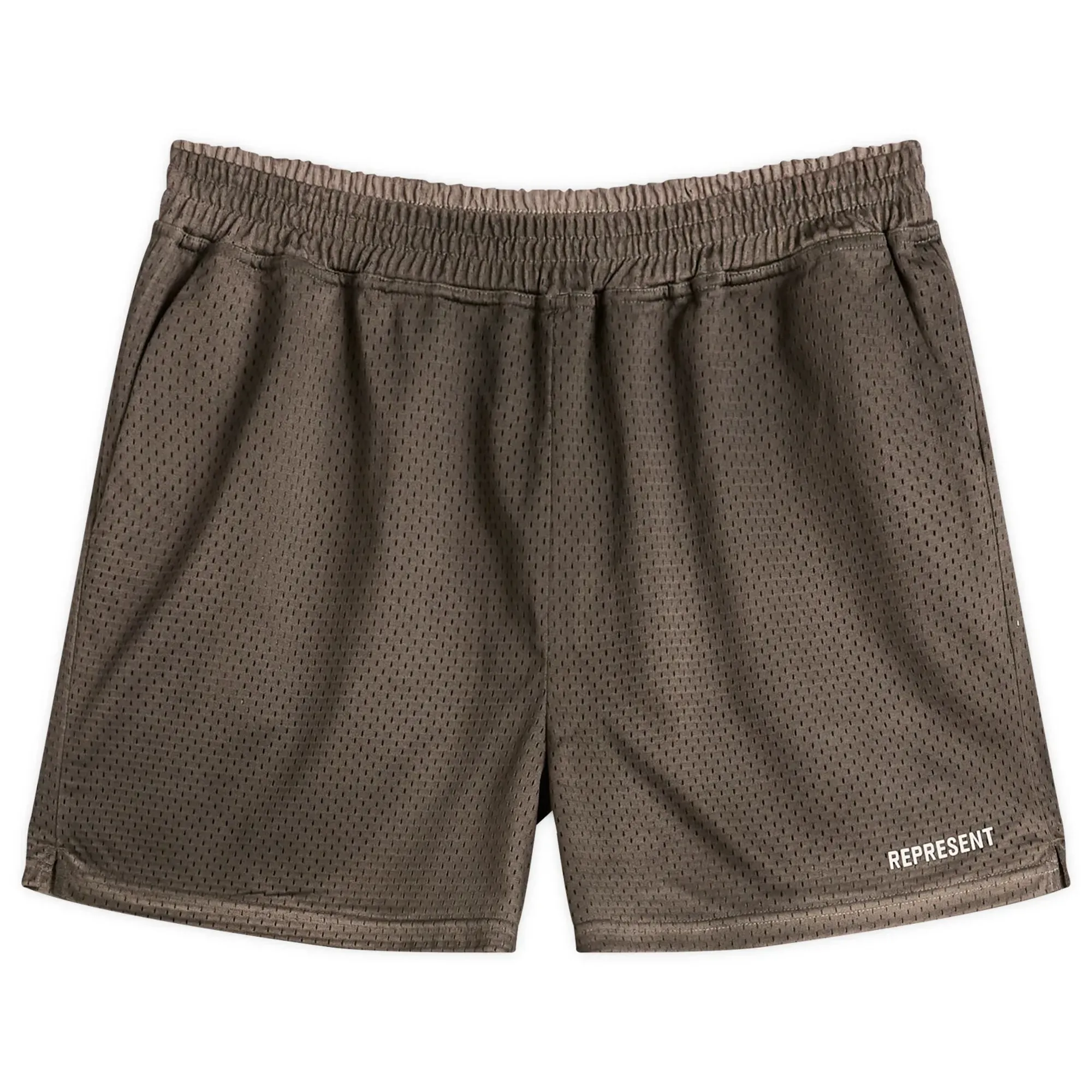 Represent Men's Washed Mesh Shorts Vintage Khaki
