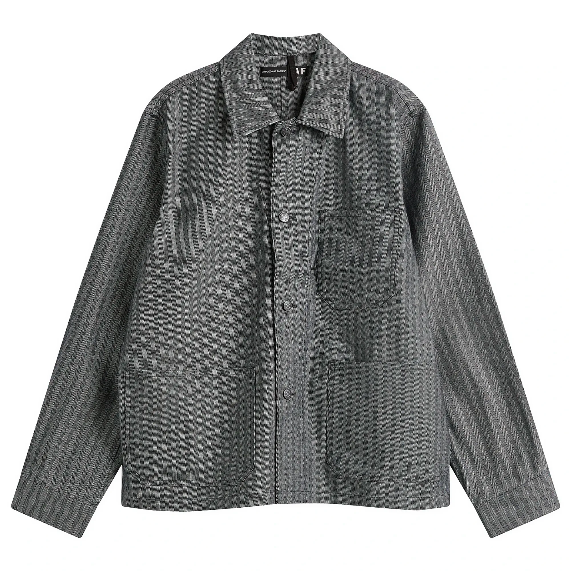 Applied Art Forms Men's Herringbone Chore Jacket Raw Denim