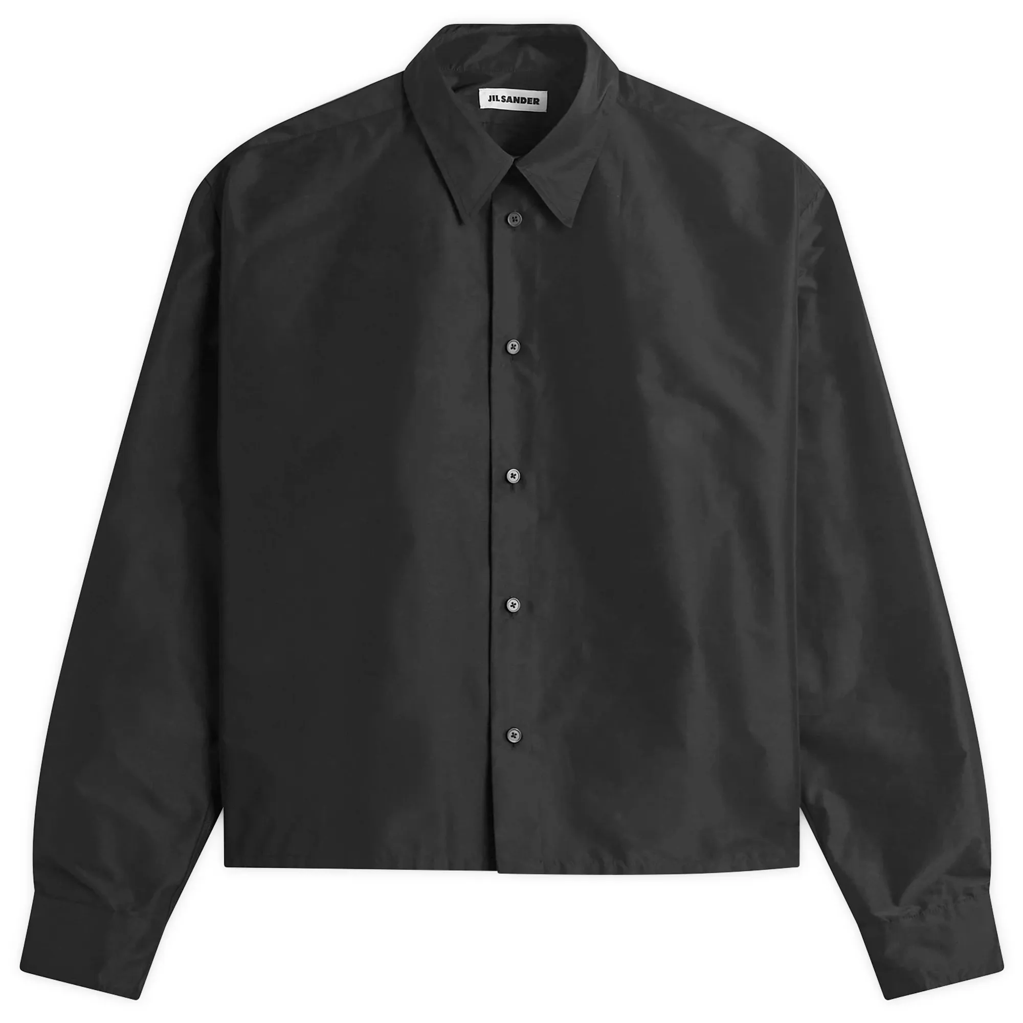 Jil Sander Men's Nylon Shirt Jacket Black