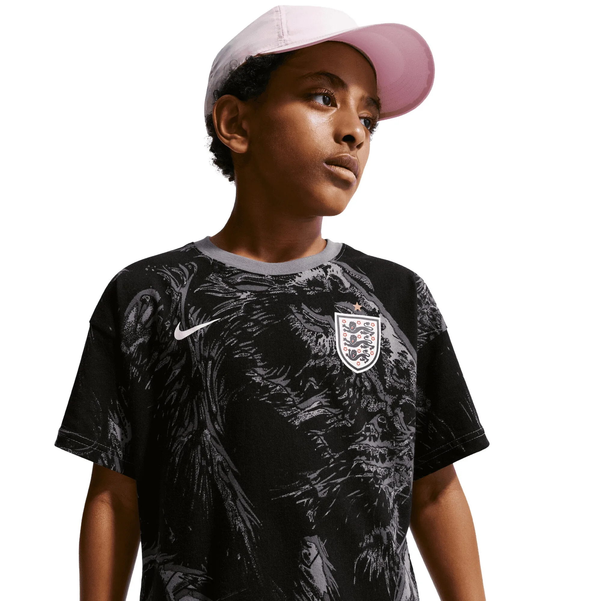 England Nike AOP T-Shirt - Dark Grey - Kids