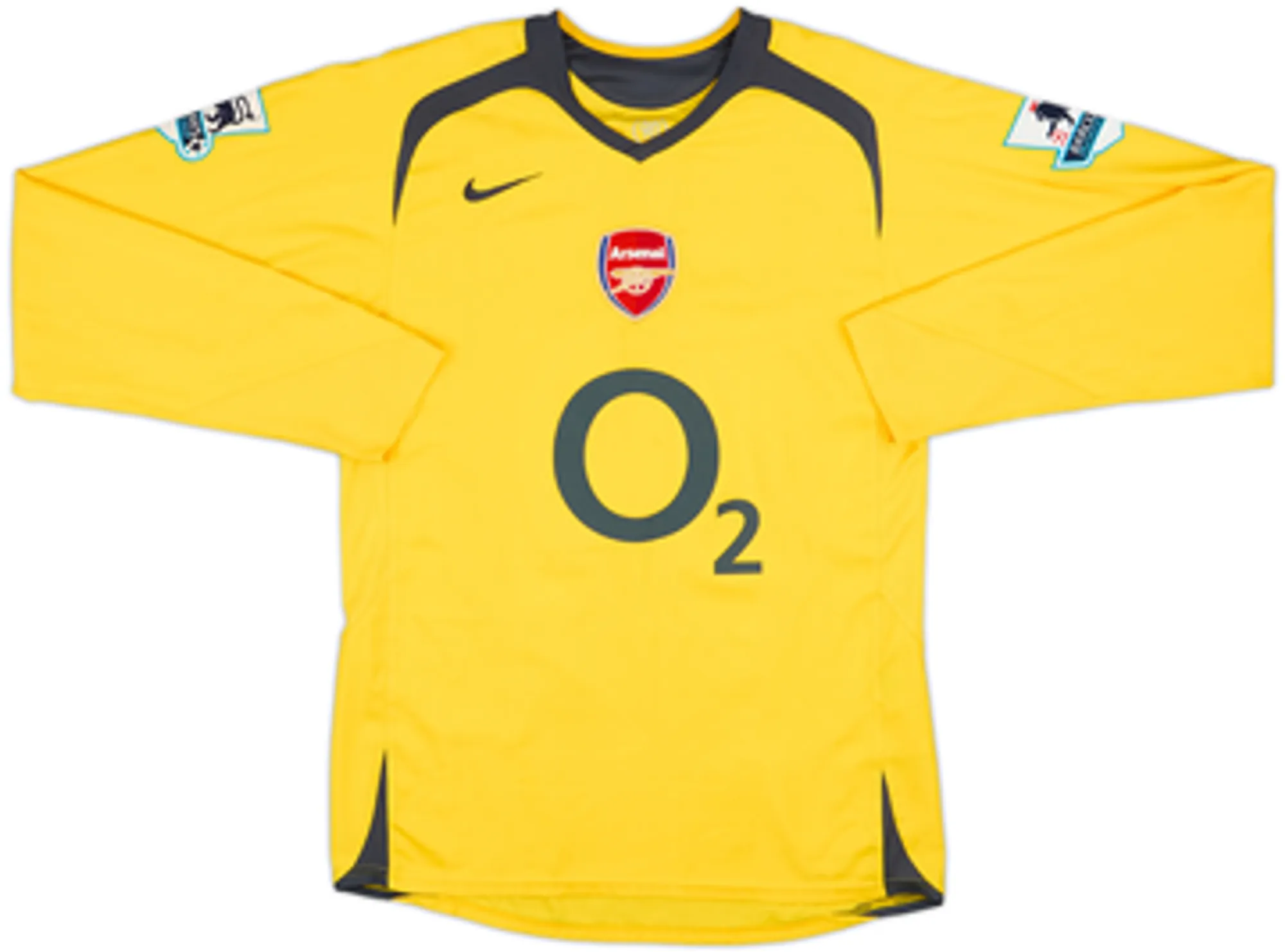 2005-06 Arsenal Away L/S Shirt Bergkamp #10 - 7/10 - (S)
