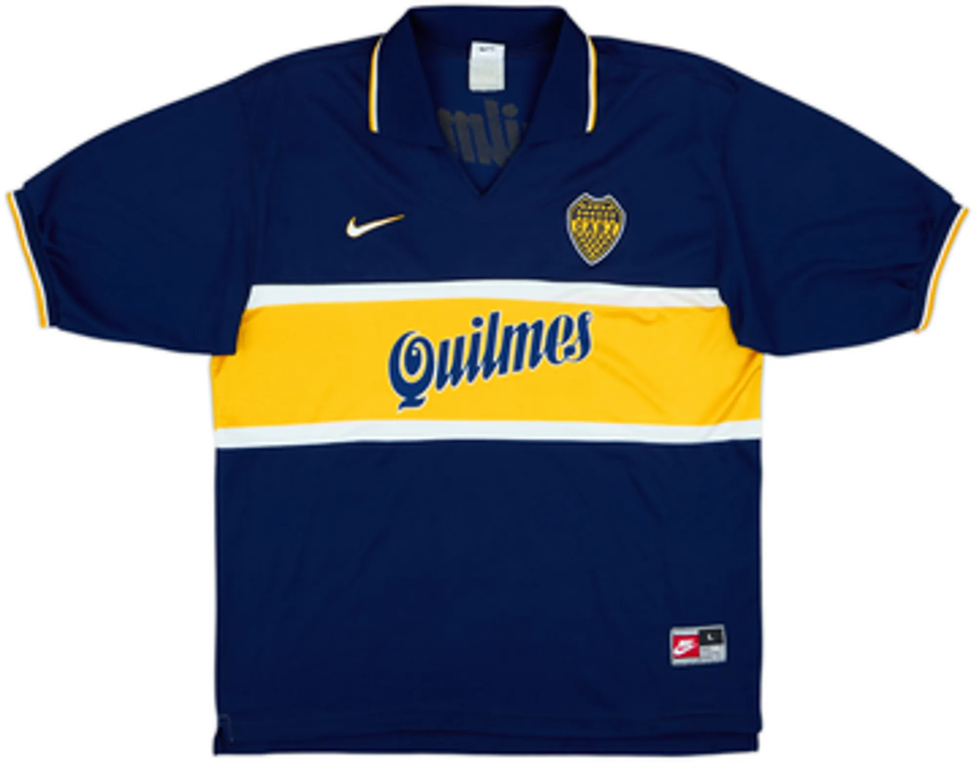 1997-98 Boca Juniors Home Shirt #10 - 6/10 - (L)