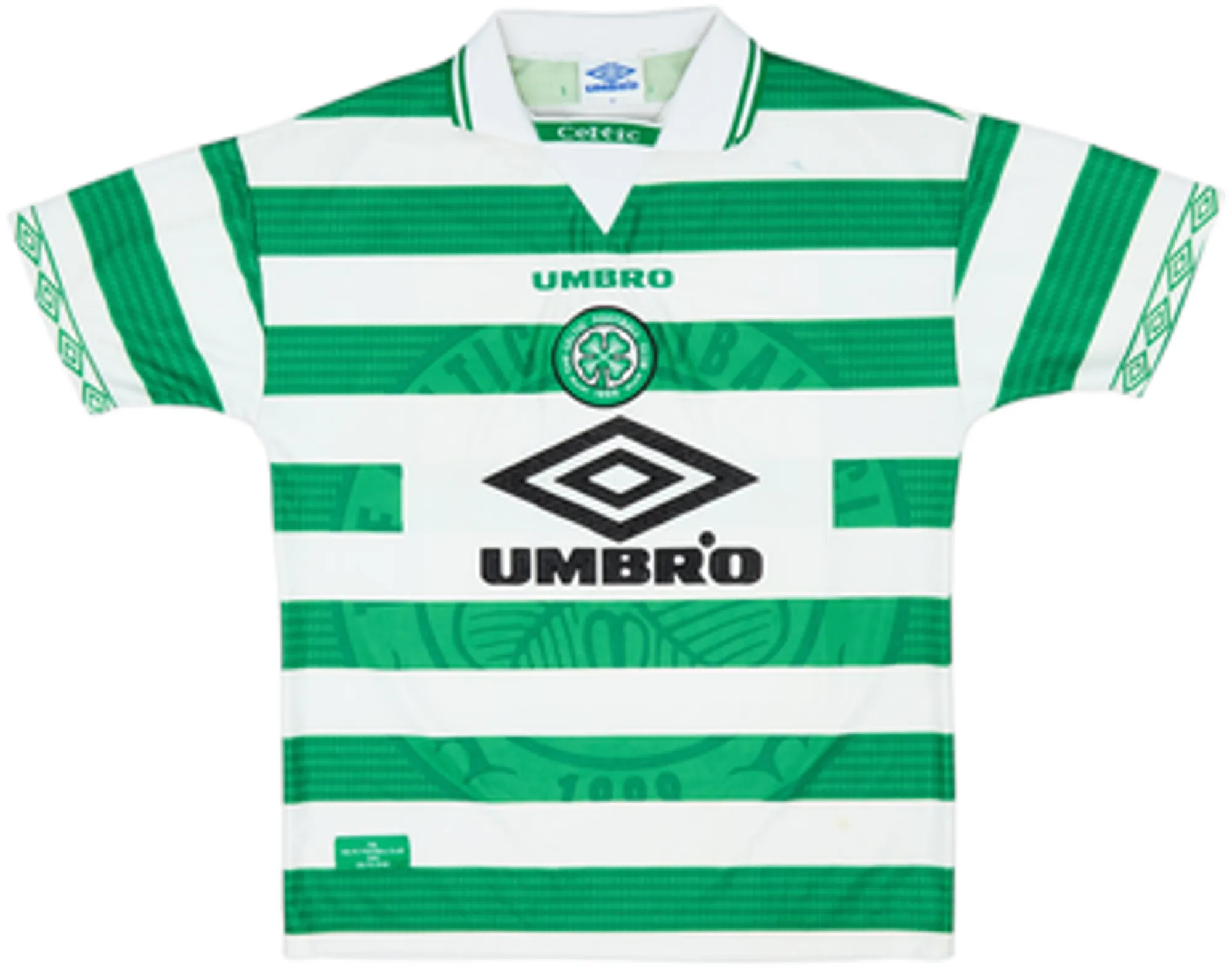 1997-99 Celtic Home Shirt Larsson #7 - 6/10 - (M)