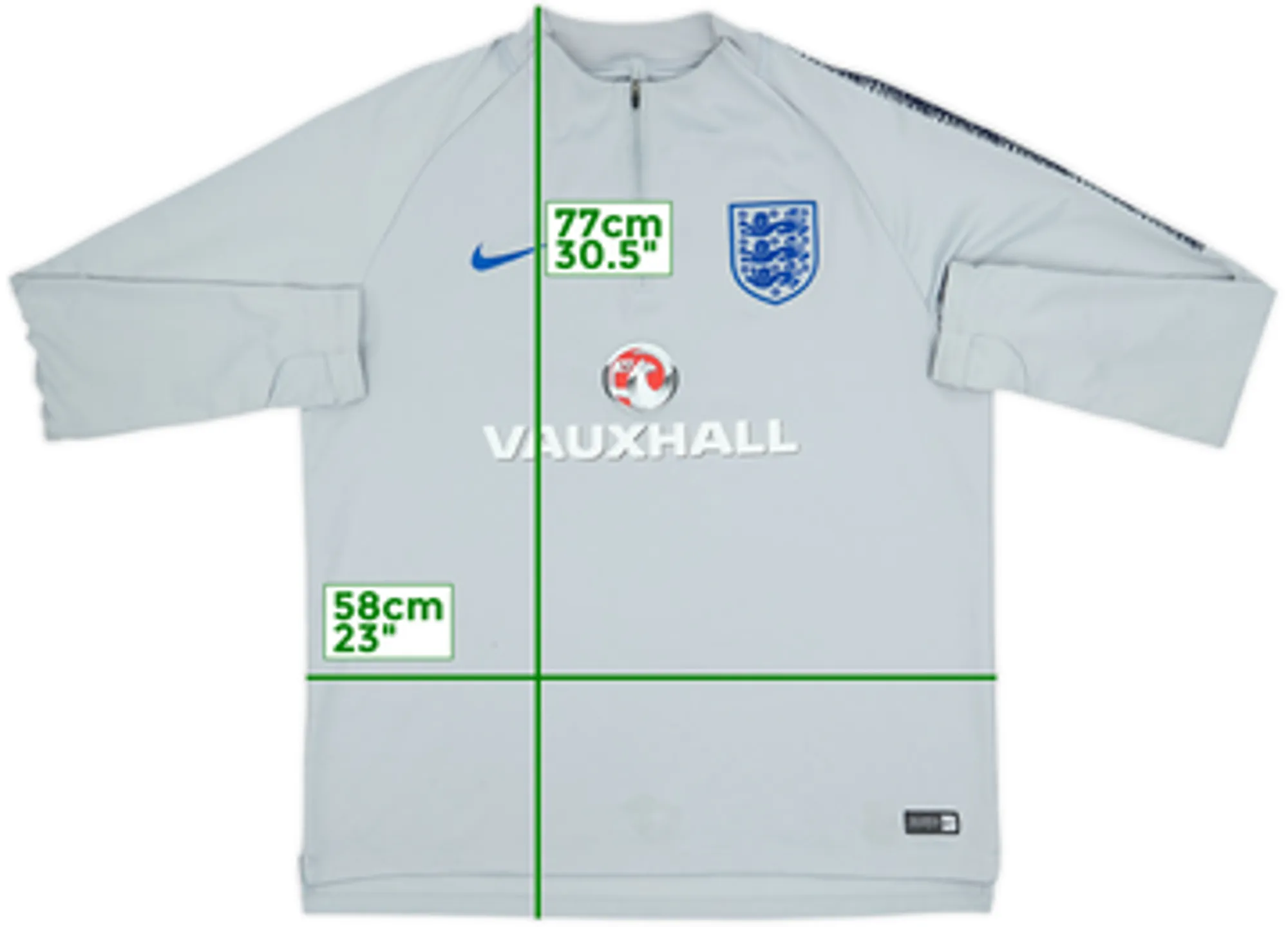 2018-19 England Nike 1/4 Zip Drill Top - 7/10 - (XL)