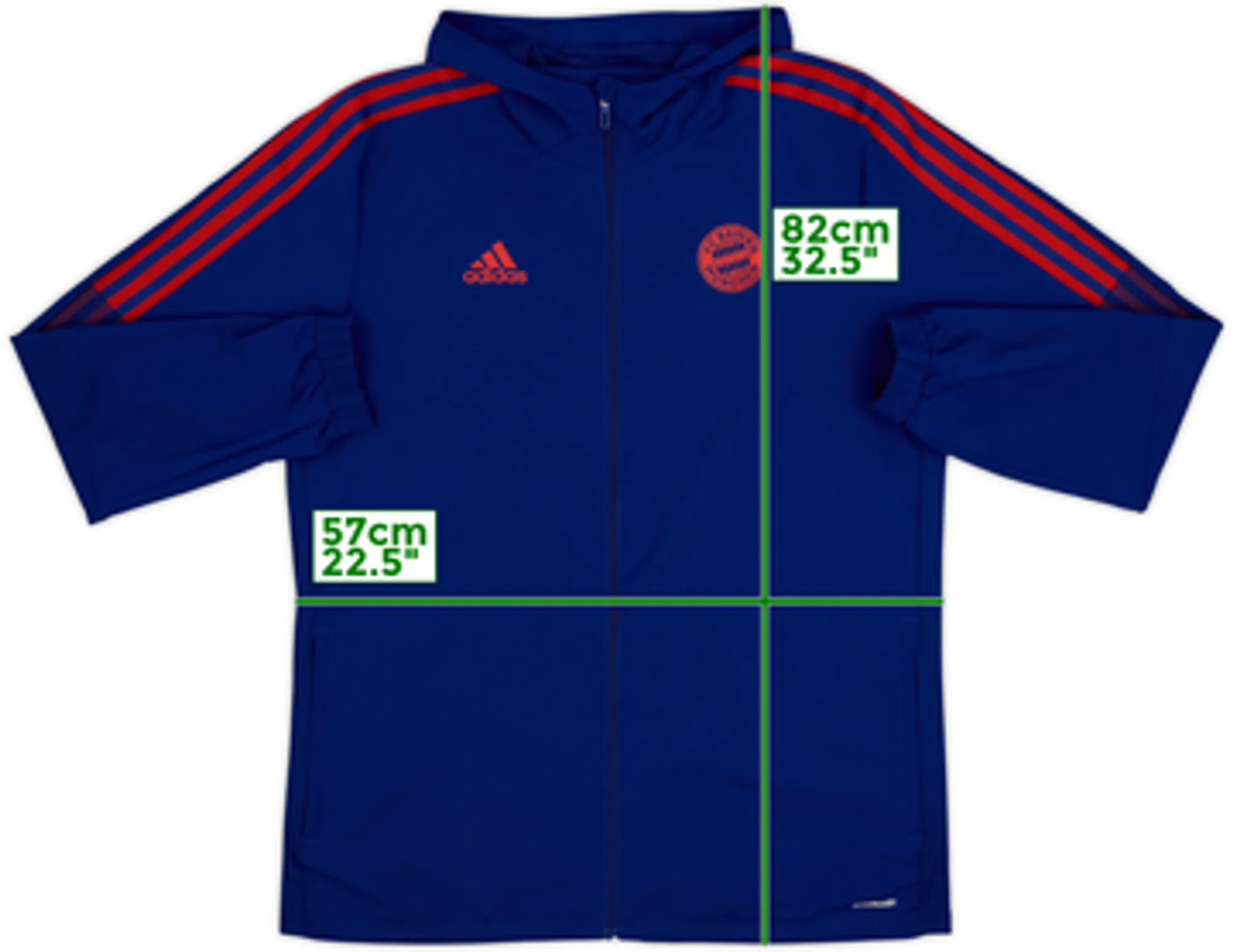 2021-22 Bayern Munich adidas Hooded Track Jacket - 6/10 - (L)