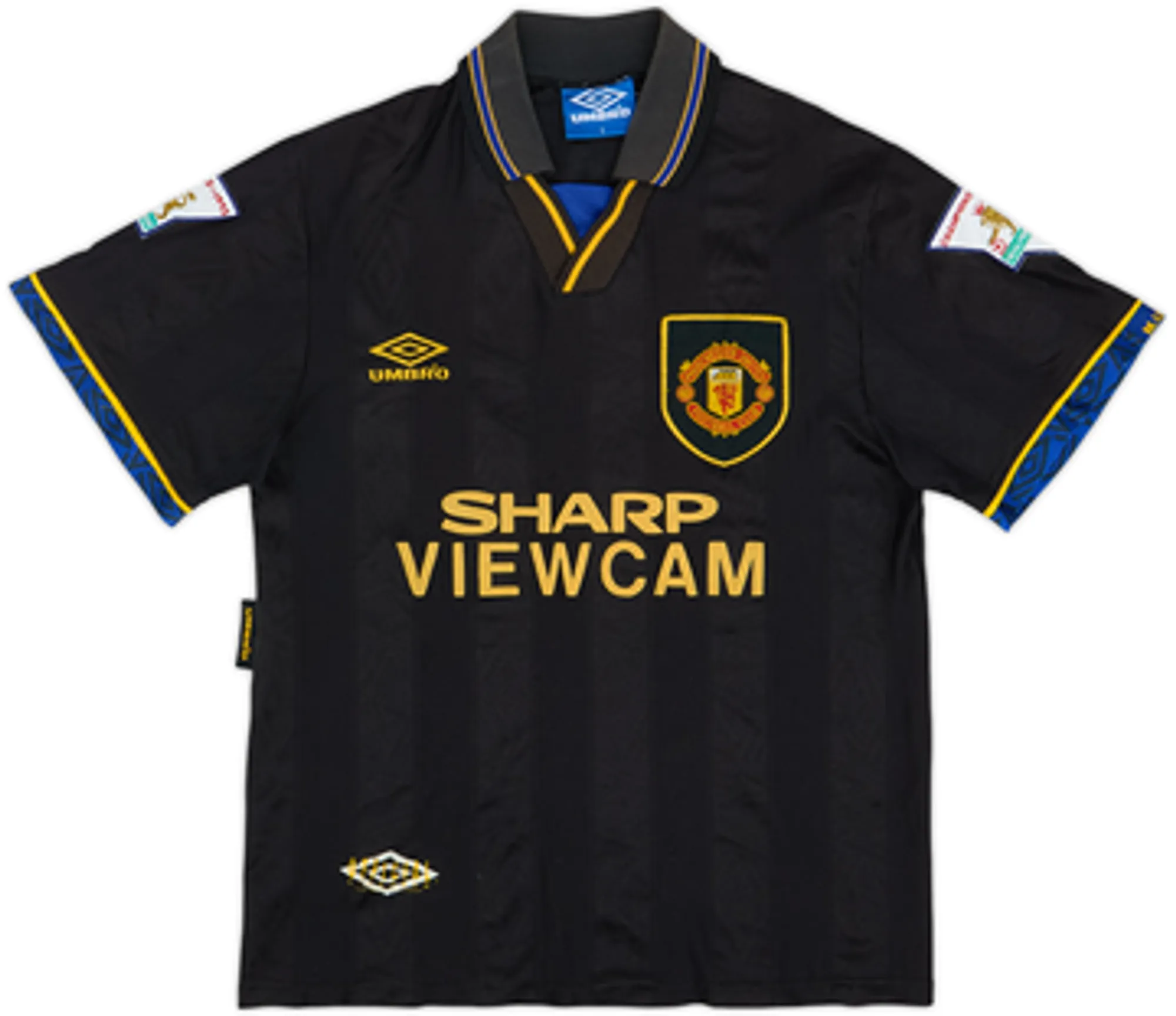 1993-95 Manchester United Away Shirt Sharpe #5 - 5/10 - (S)
