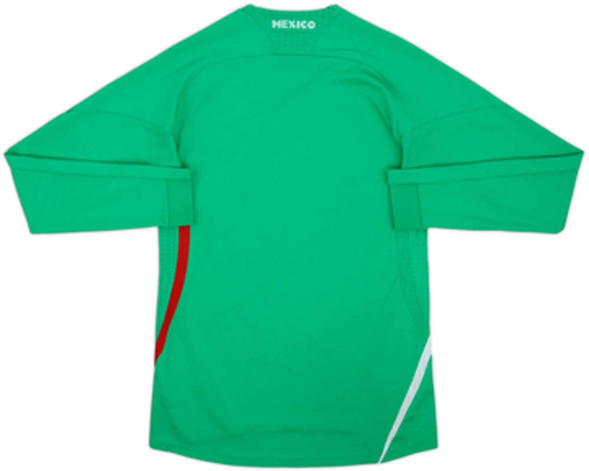2008-09 Mexico Authentic Home L/S Shirt - 6/10 - (M)
