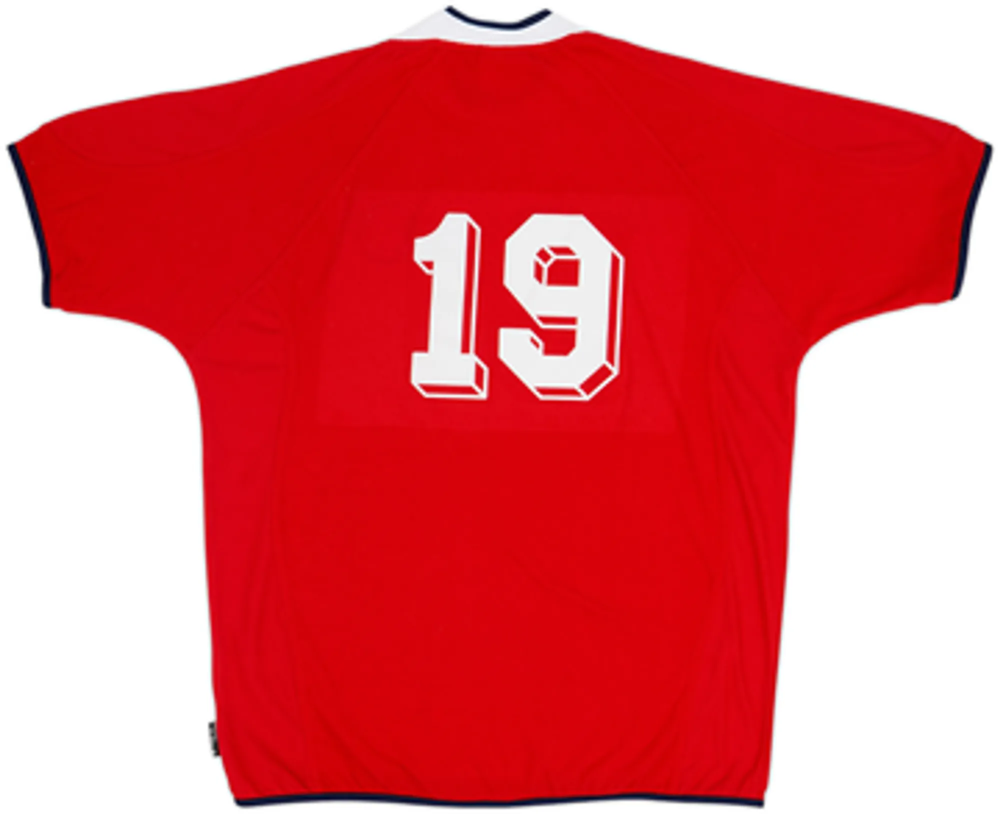 2000-02 Norway Home Shirt #19 - 8/10 - (XL)