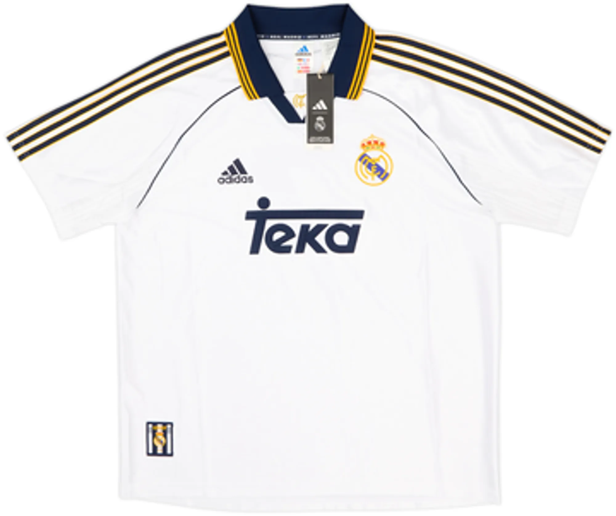 1999-00 Real Madrid adidas Reissue Home Shirt Raul #7 (L)