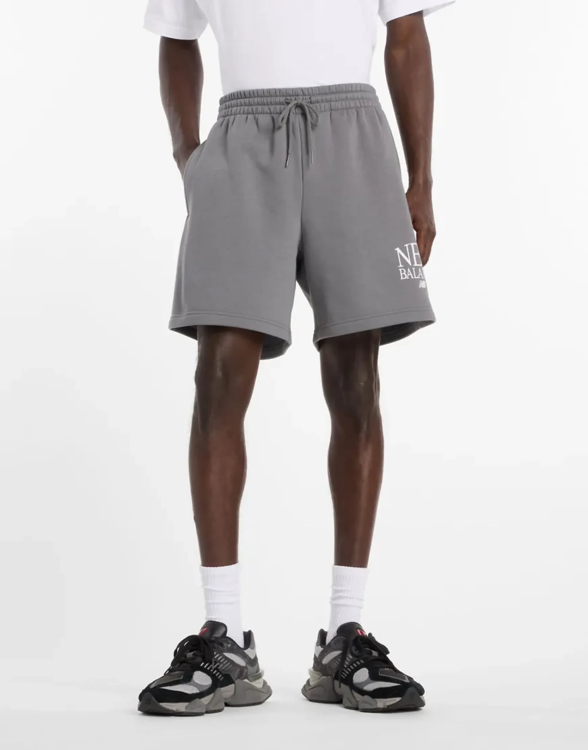 New Balance fleece Men Shorts - Grey
