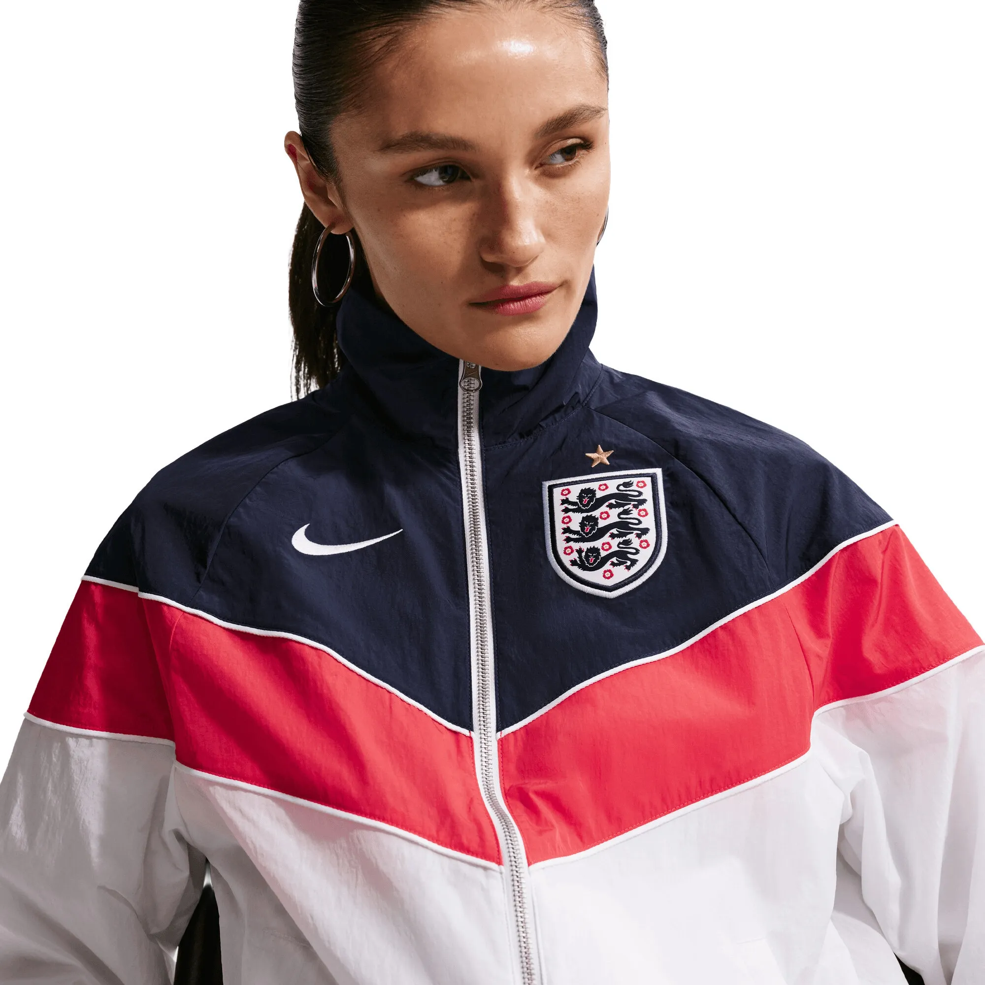 England Nike NSW Woven Windrunner Jacket - White - Womens