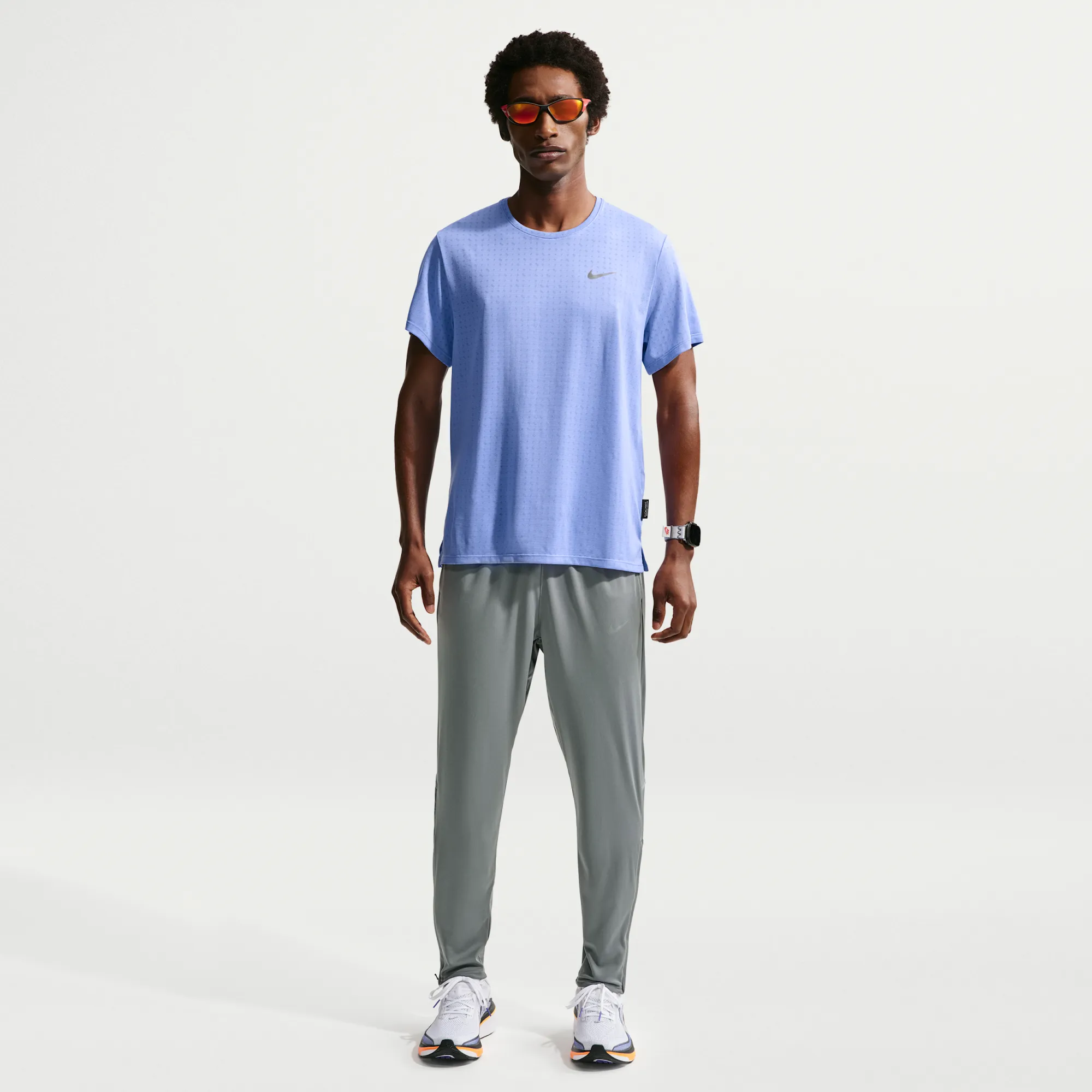 Nike Miler Men's Dri-FIT Knit Running Trousers - Grey