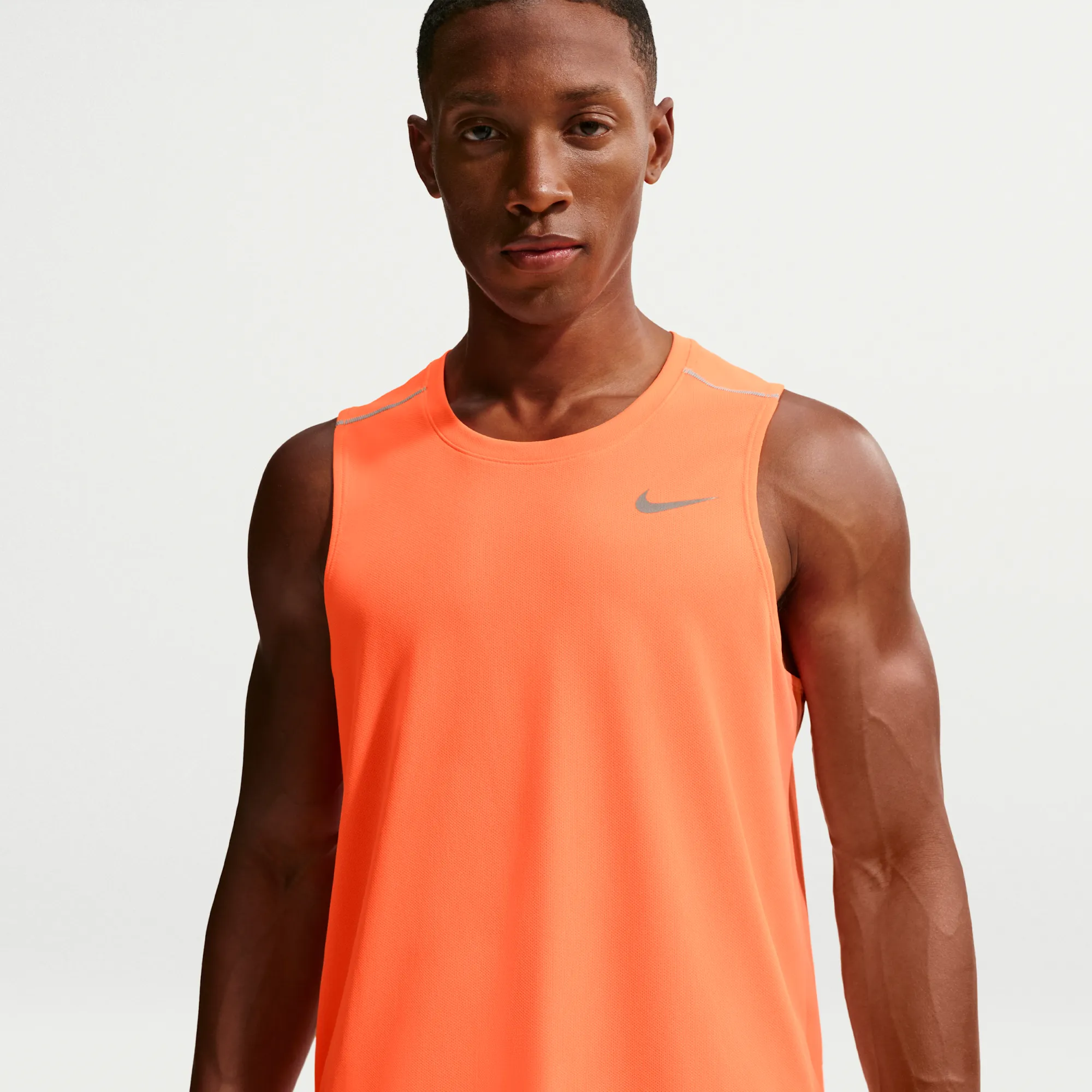 Nike Miler Men's Dri-FIT Running Tank Top - Orange