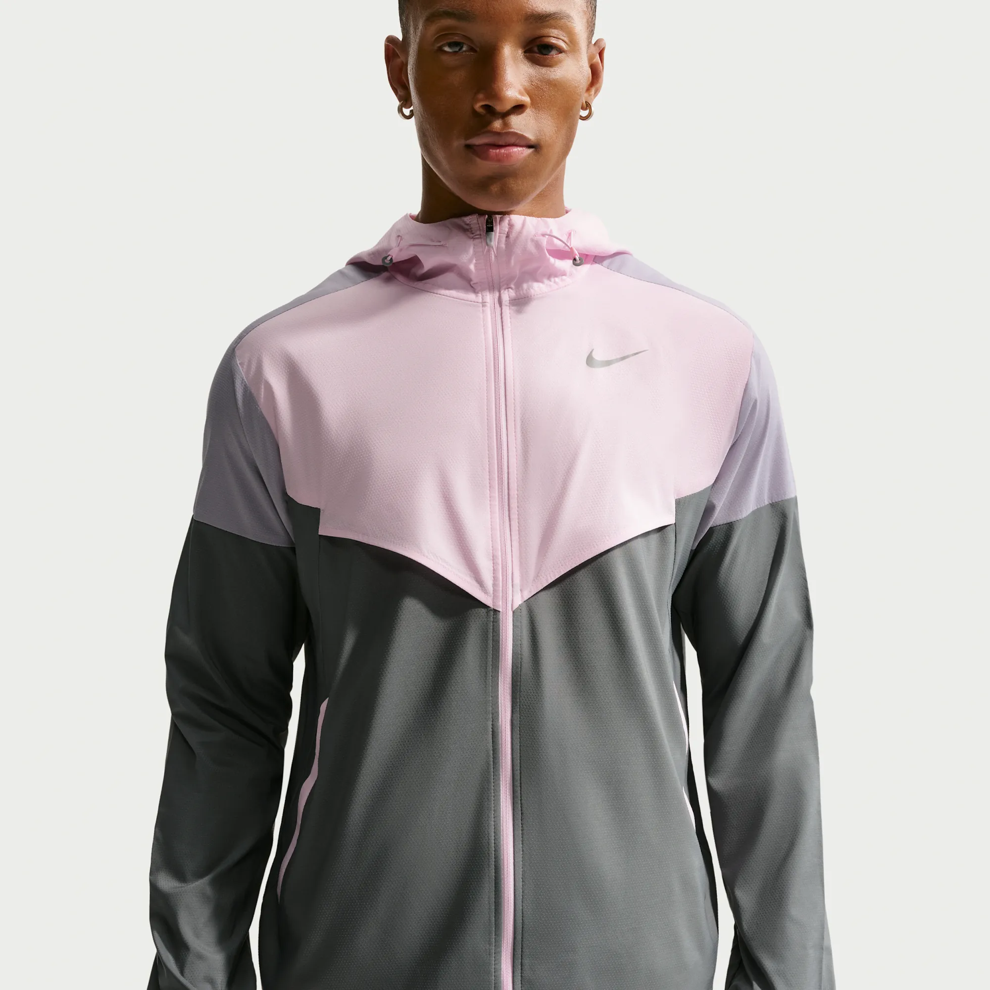 Nike Impossibly Light Windrunner Men's Running Jacket - Grey - Polyester/Elastane