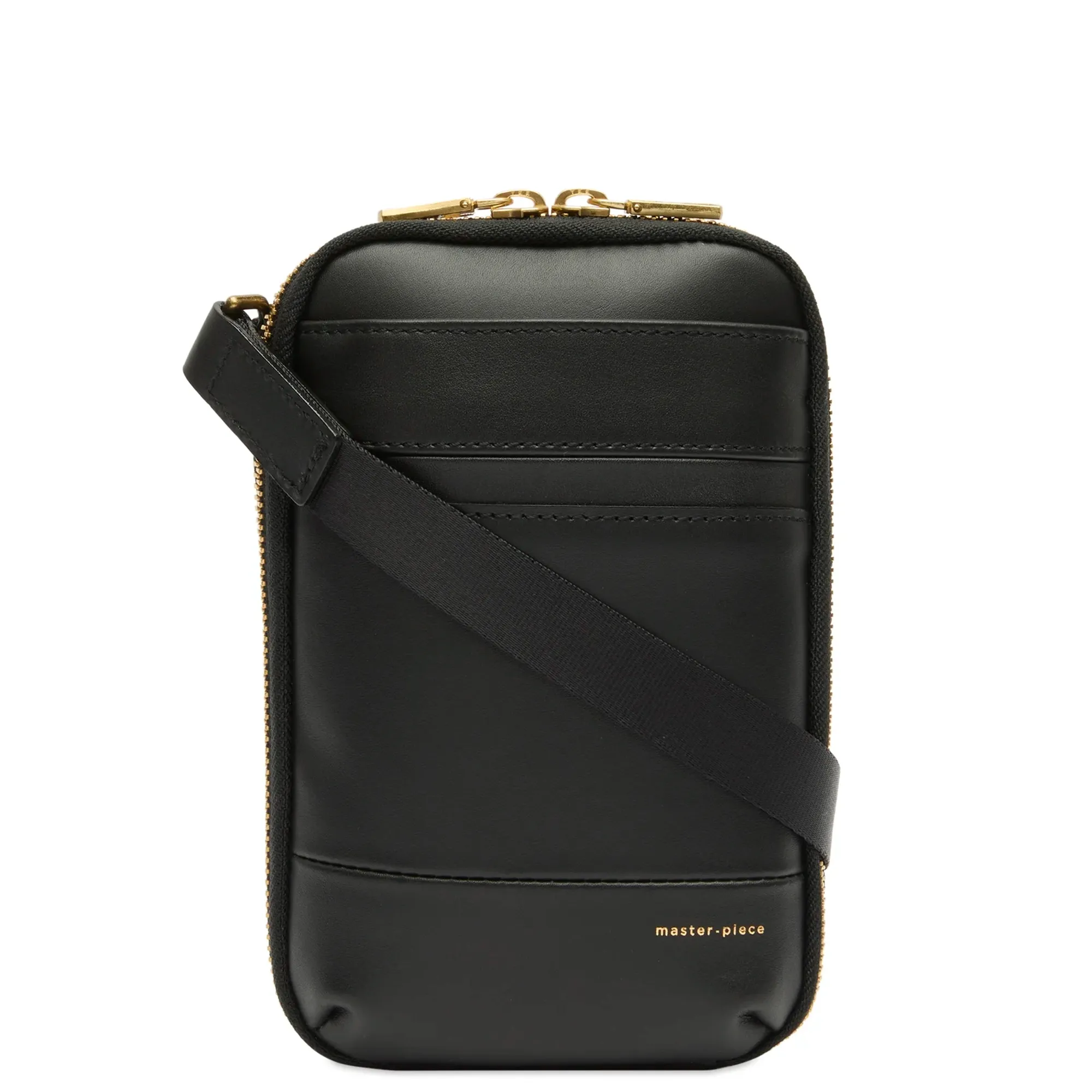 Master-Piece Gloss Leather Shoulder Bag Black