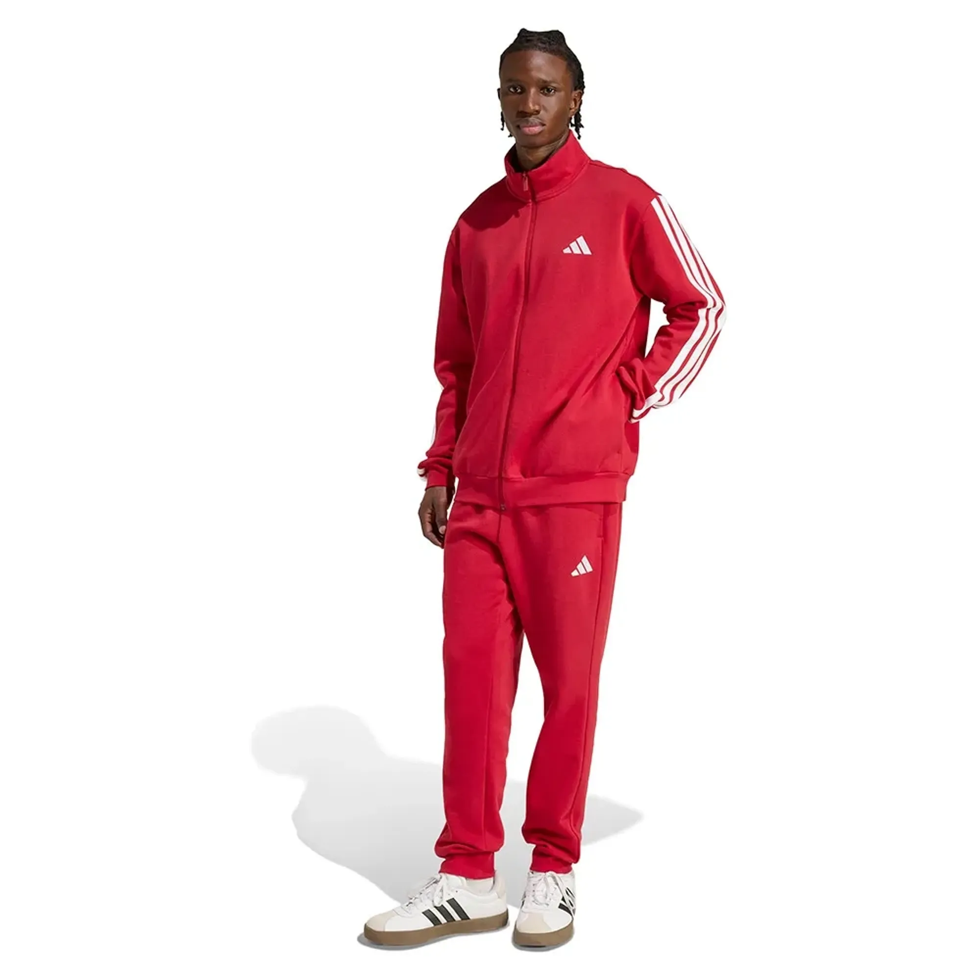 Adidas Sportswear Basic 3 Stripes Fleece Tracksuit