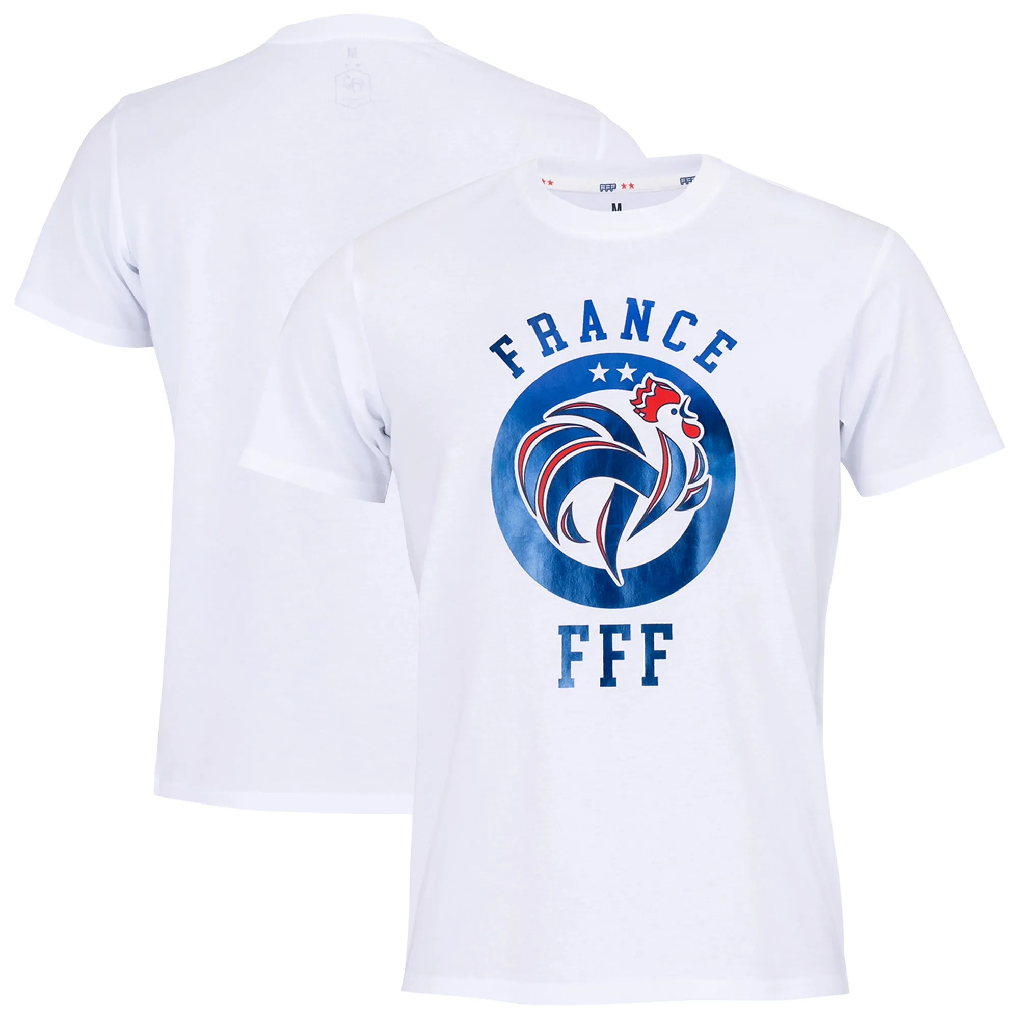 France Big Foil Logo - White