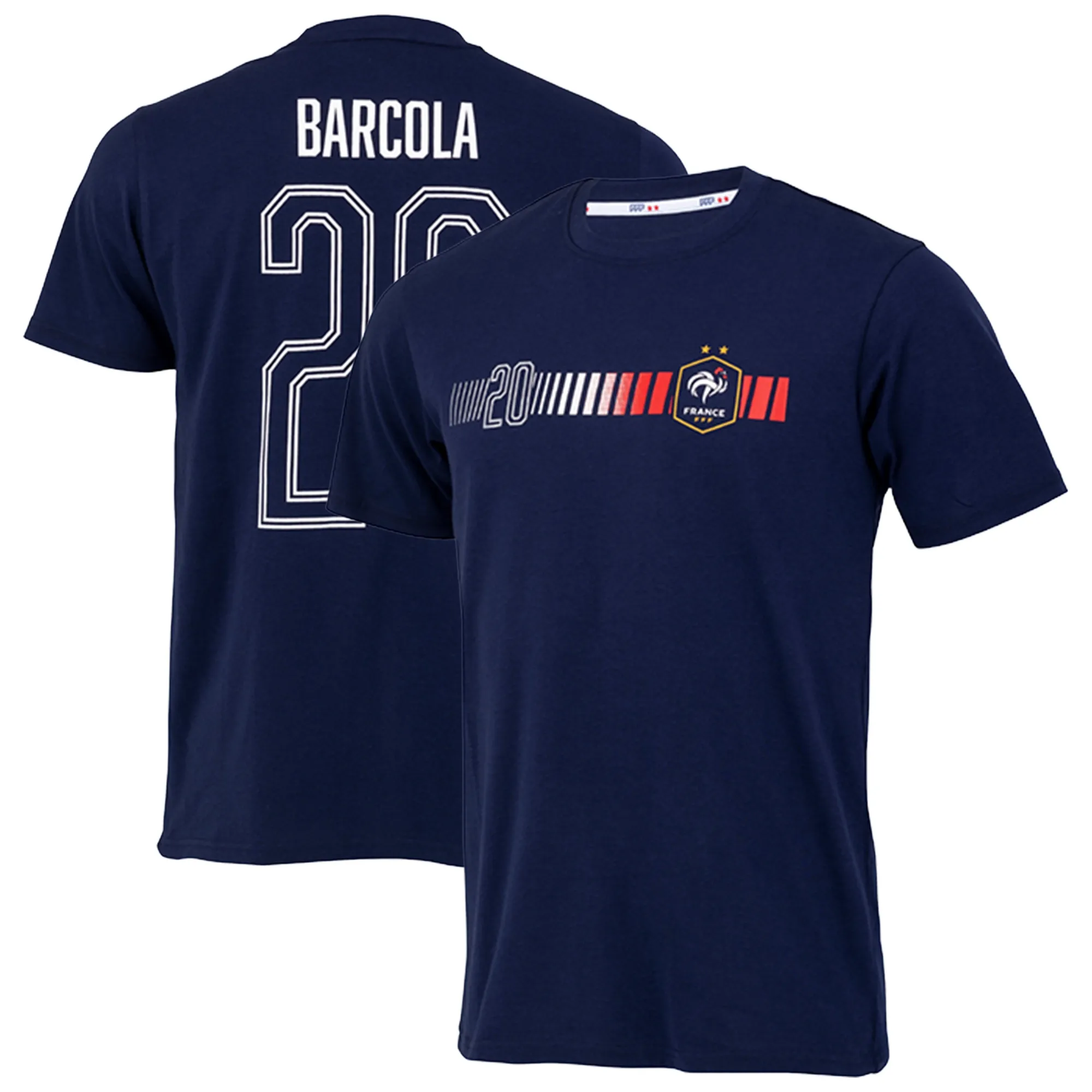 France Barcola .20 T-Shirt - Navy - Kids