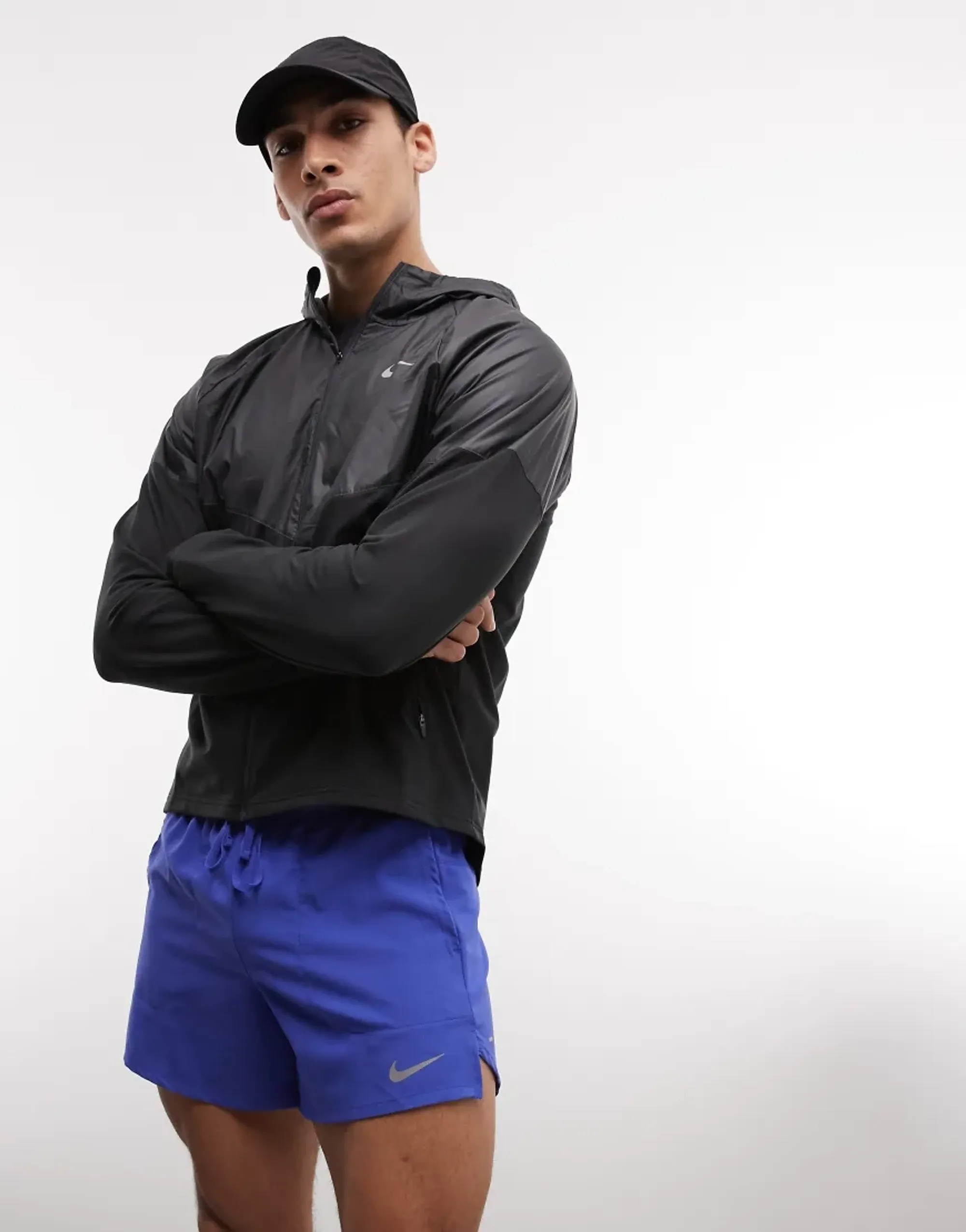 Nike Running Stride Dri-Fit 5Inch Lined Shorts In Blue