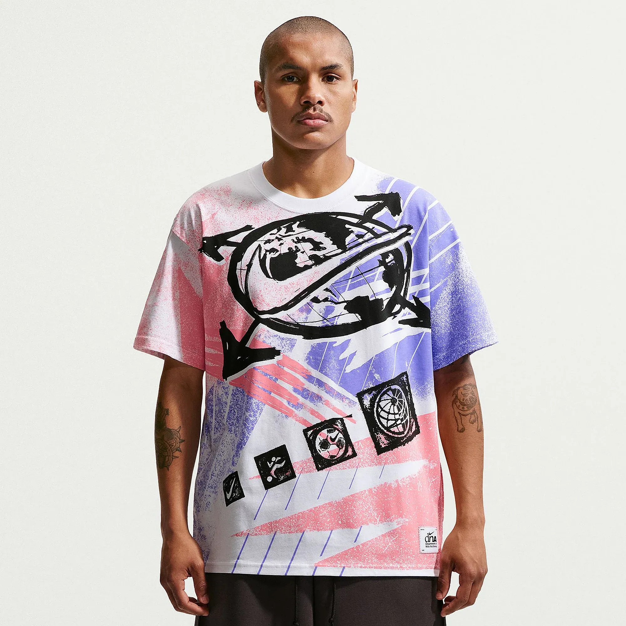 Nike Sportswear Loose Post Stamp T Shirt White