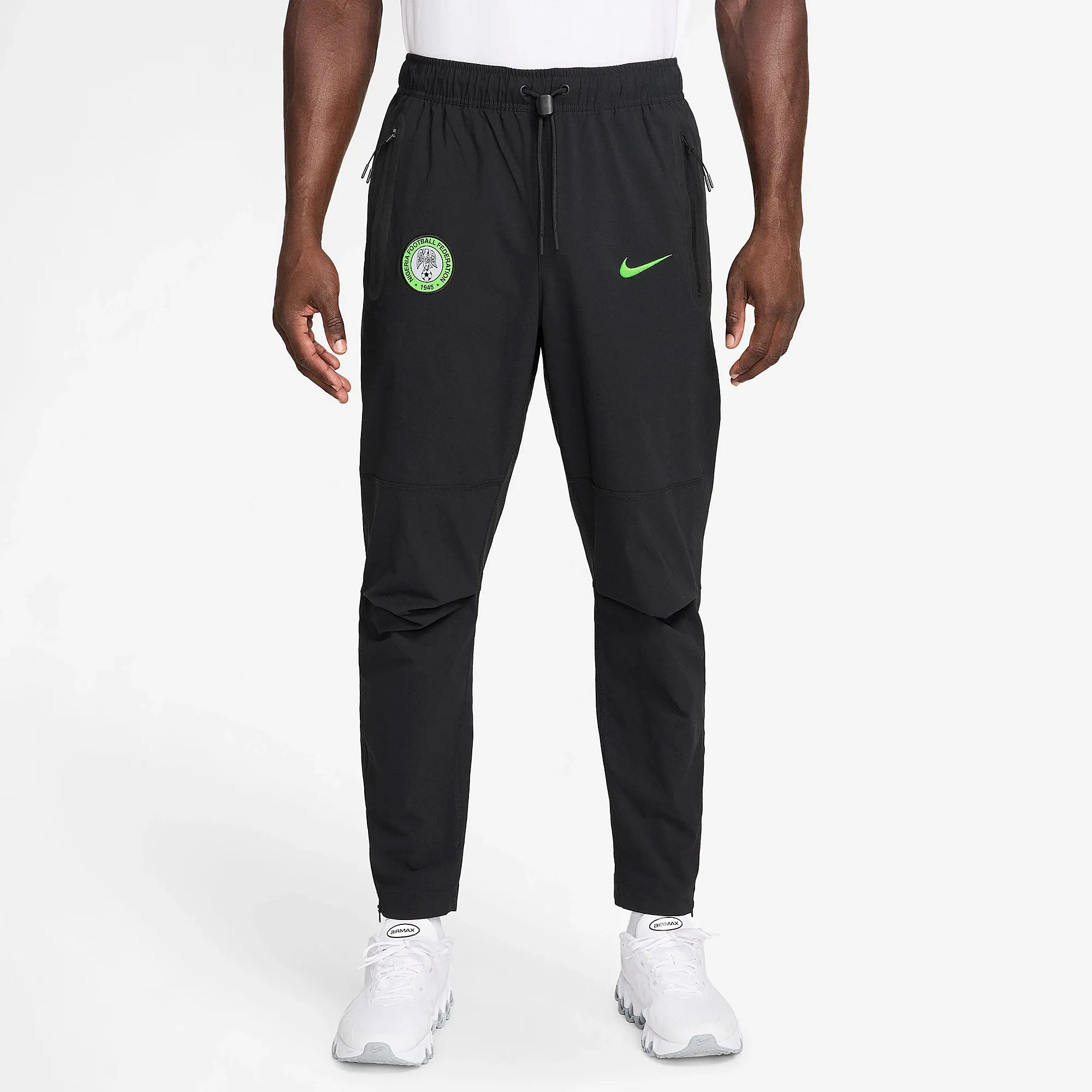 Nike Nigeria 2026 Tech Woven Pants Black Electric Green
