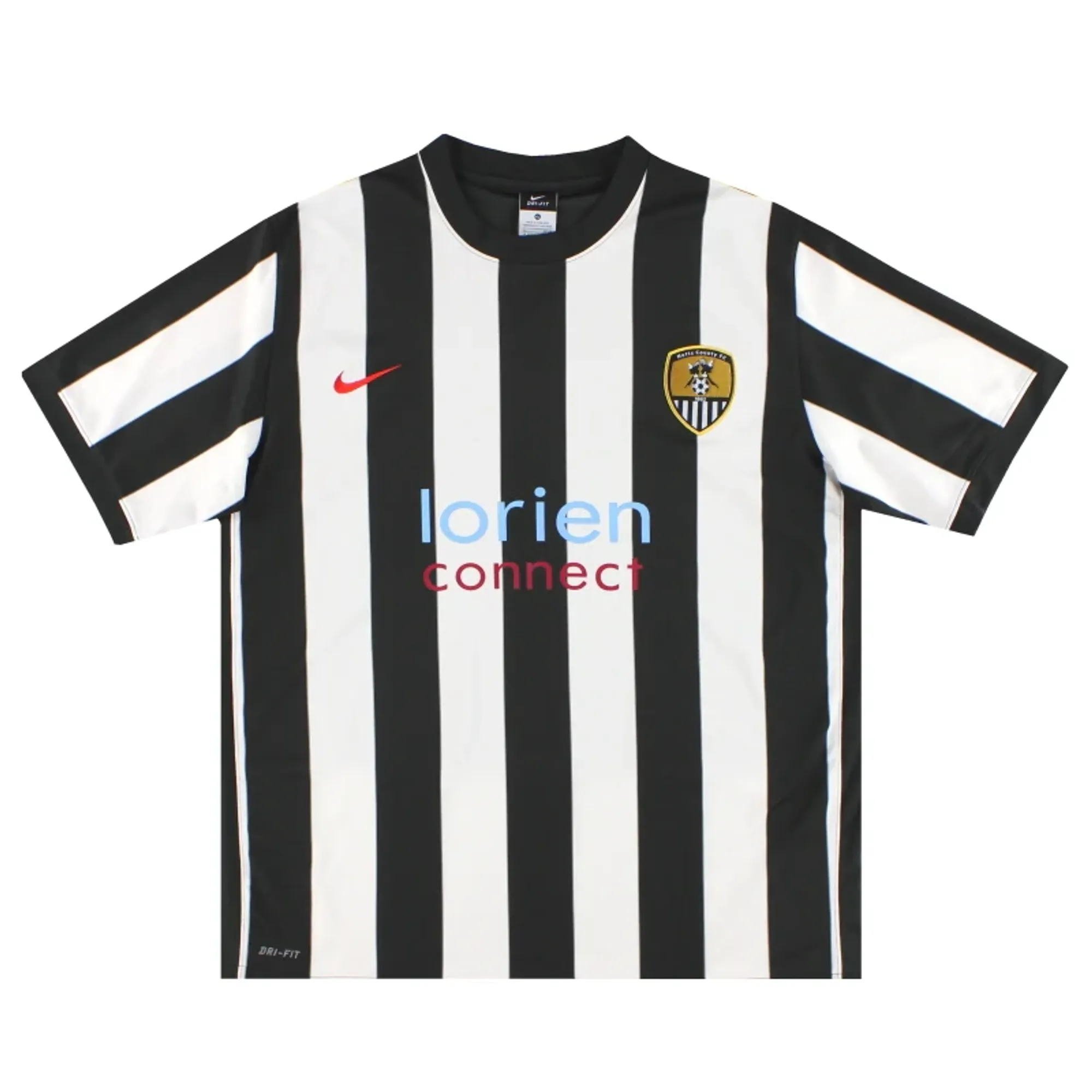 2010-11 Notts County Nike Home Shirt M - Notts County / Excellent