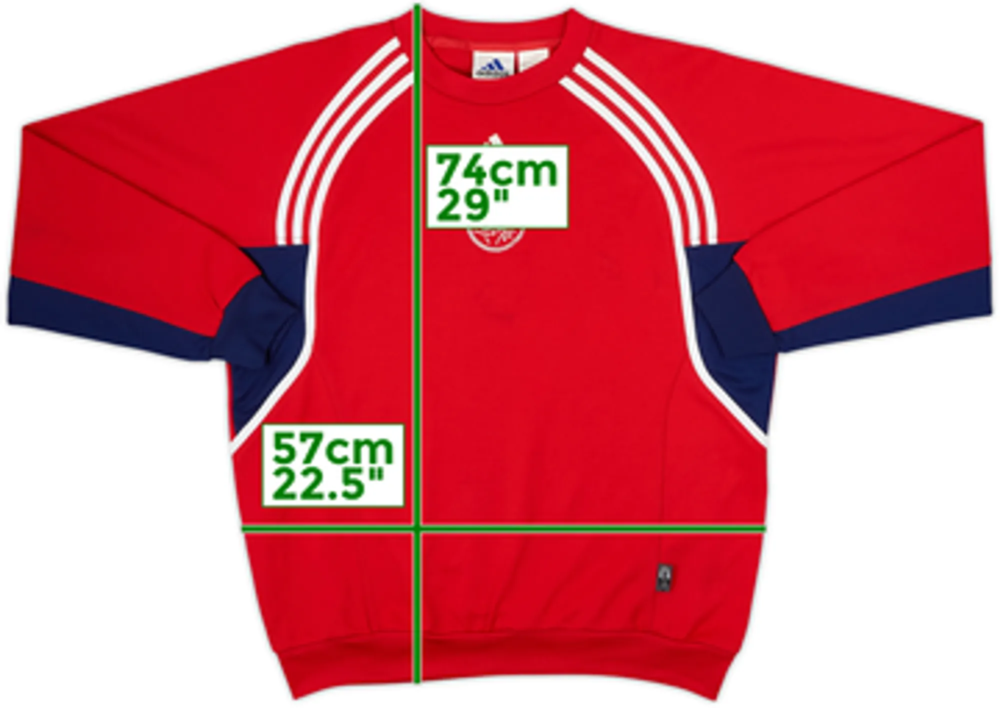 2000-01 Ajax adidas Sweat Top - 7/10 - (M/L)