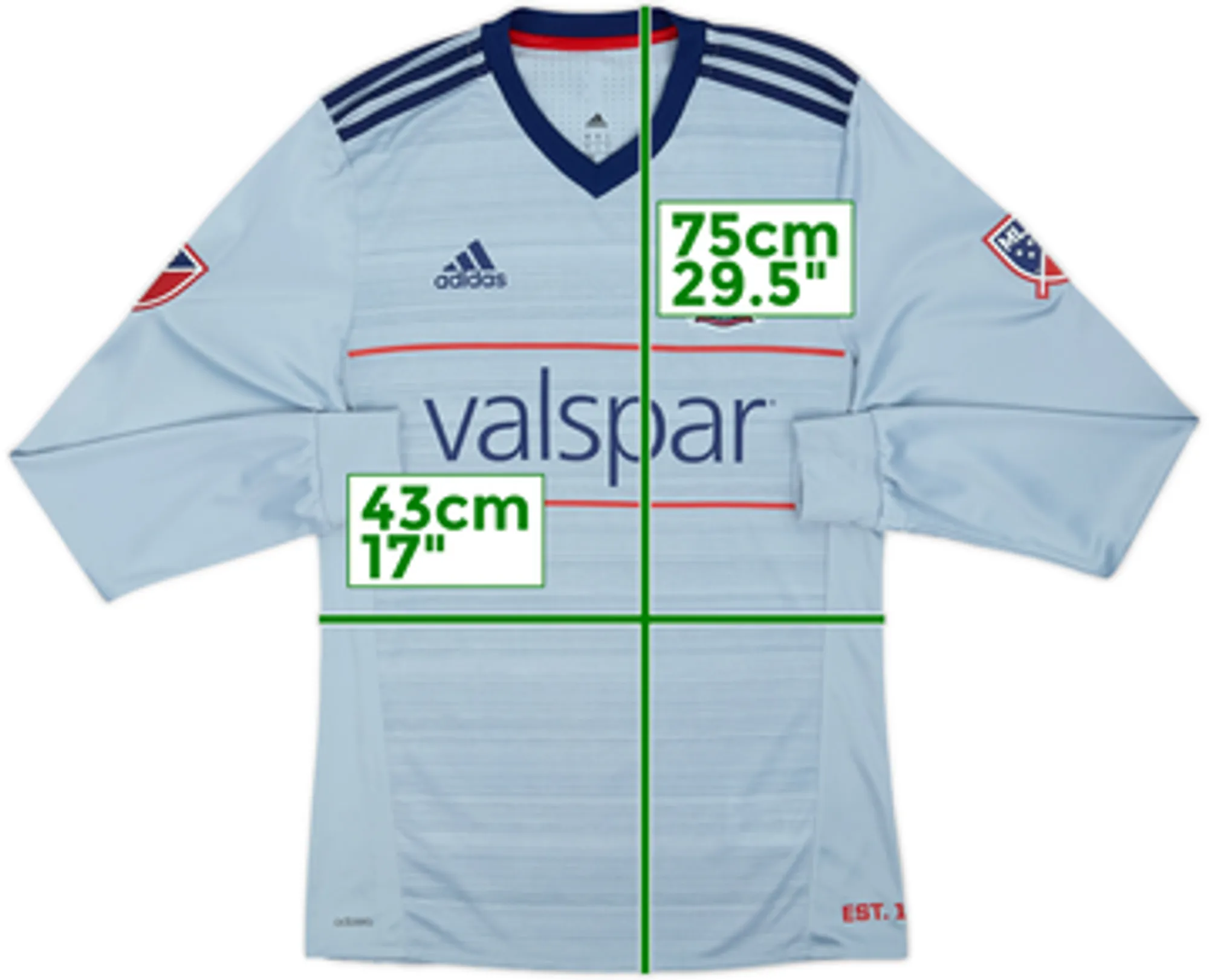 2018 Chicago Fire Player Issue Away L/S Shirt - 8/10 - (S)