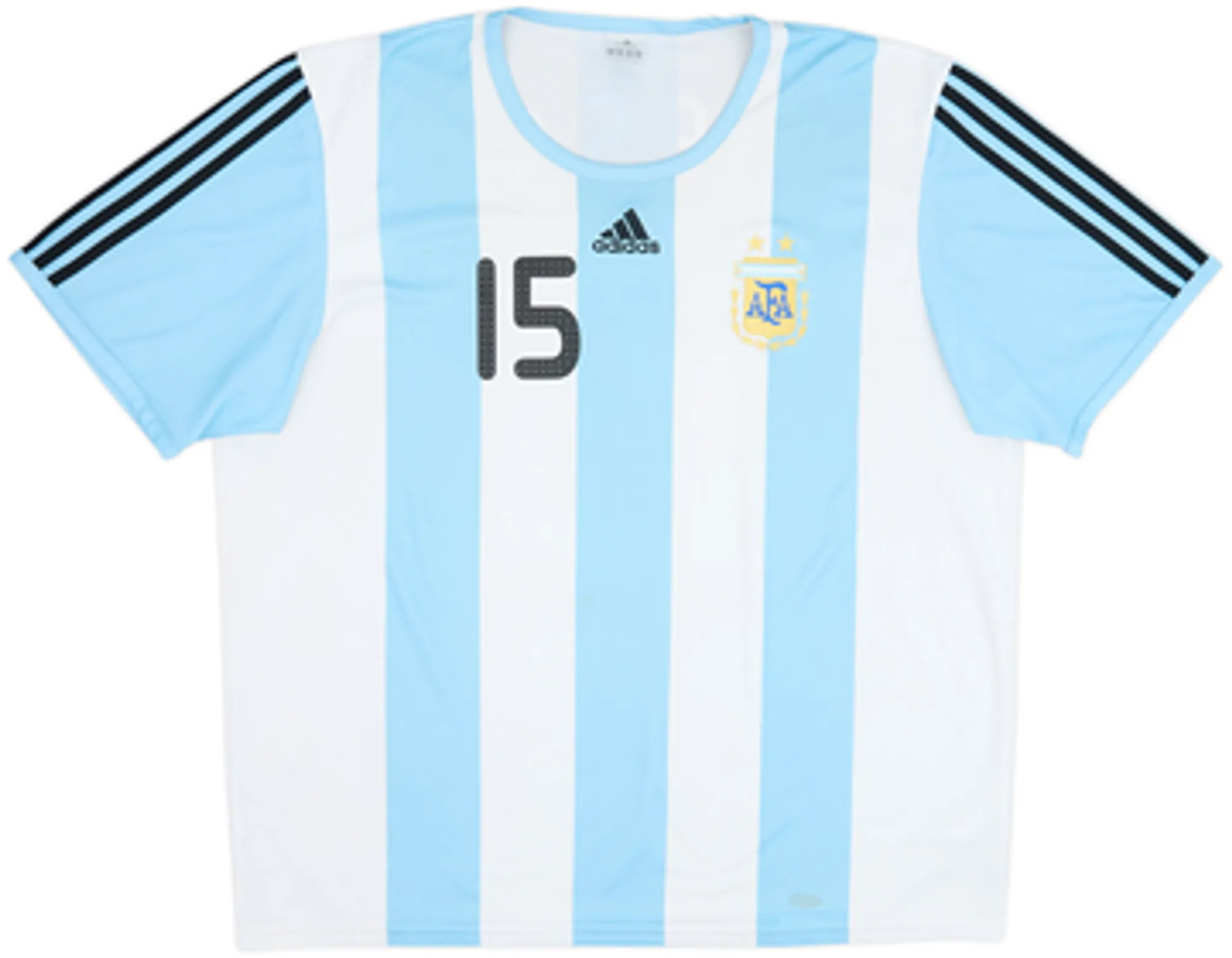2007-09 Argentina Basic Home Shirt Messi #15 - 6/10 - (3XL)