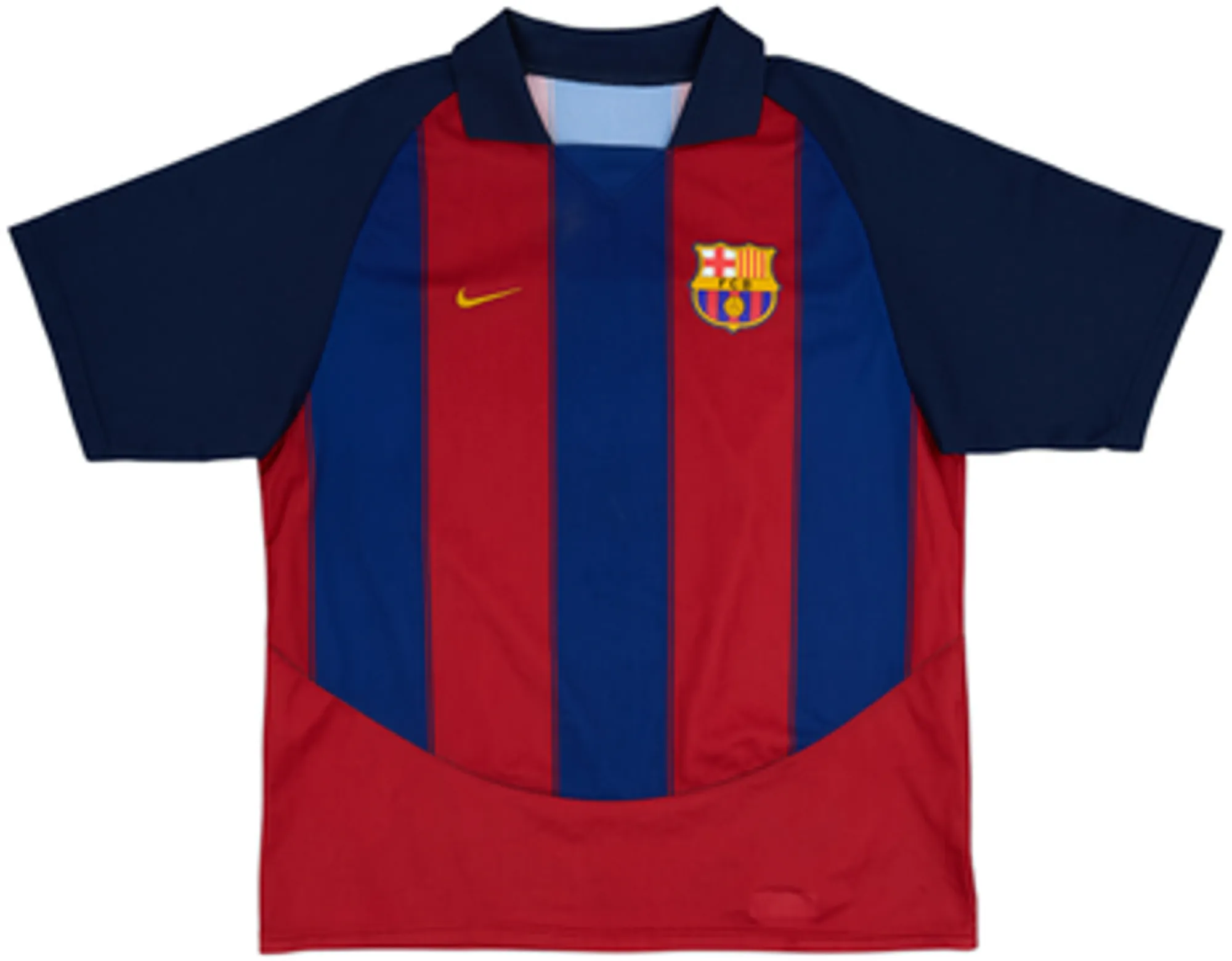 2003-04 Barcelona Basic Home Shirt Ronaldinho #10 - 6/10 - (L)