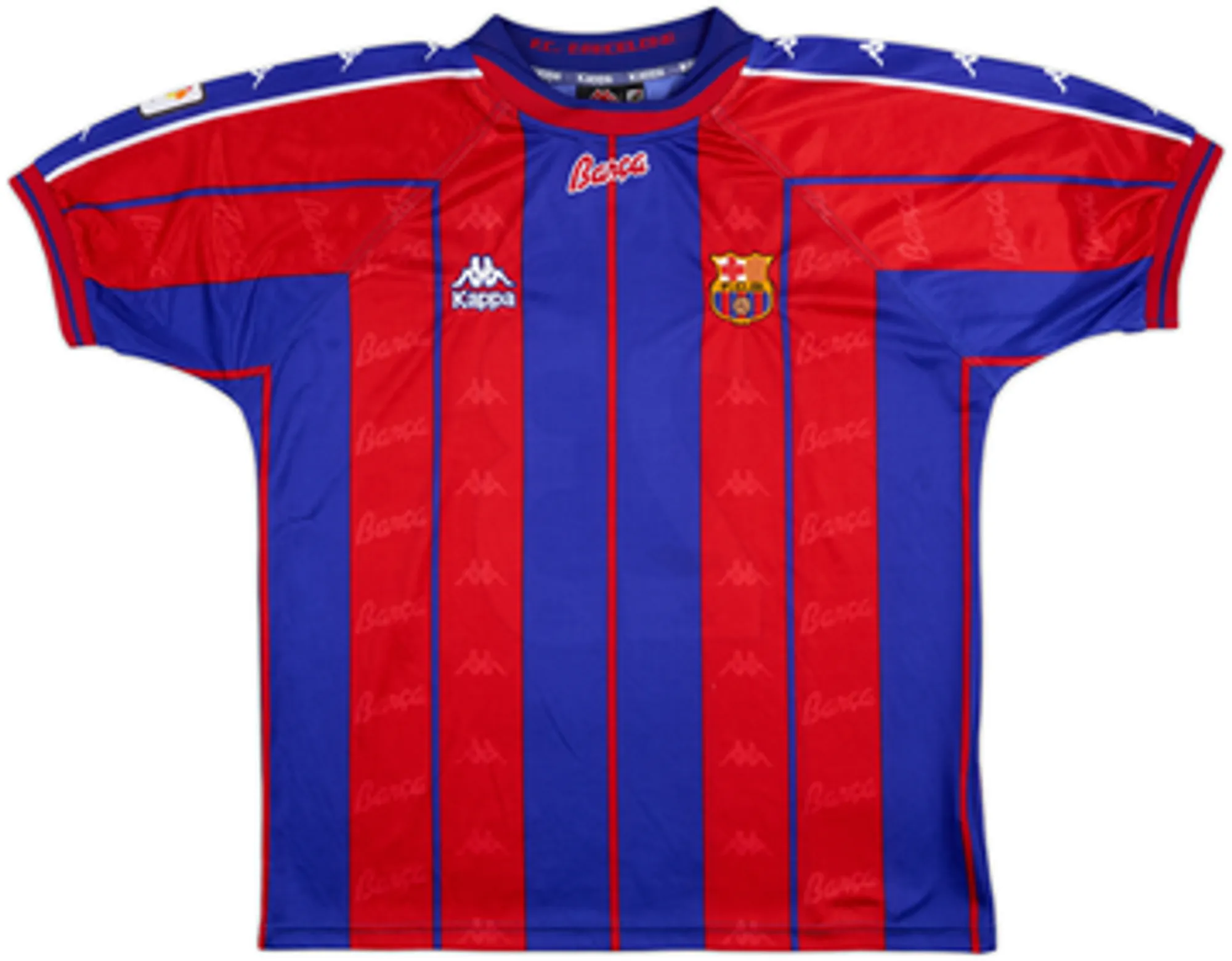 1997-98 Barcelona Home Shirt De La Pena #23 - 8/10 - (M)