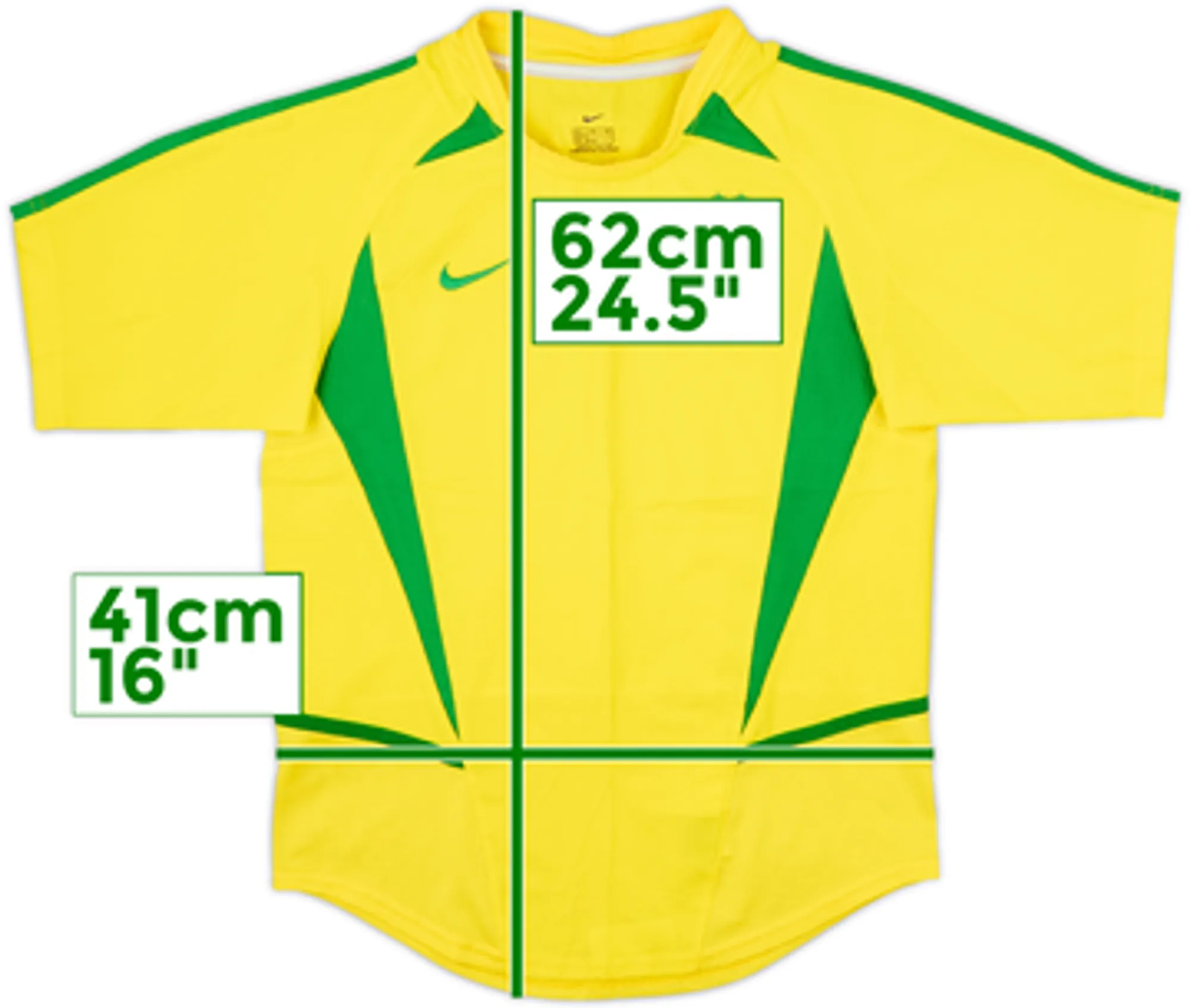 2002-04 Brazil Home Shirt - 9/10 - (M.Boys)
