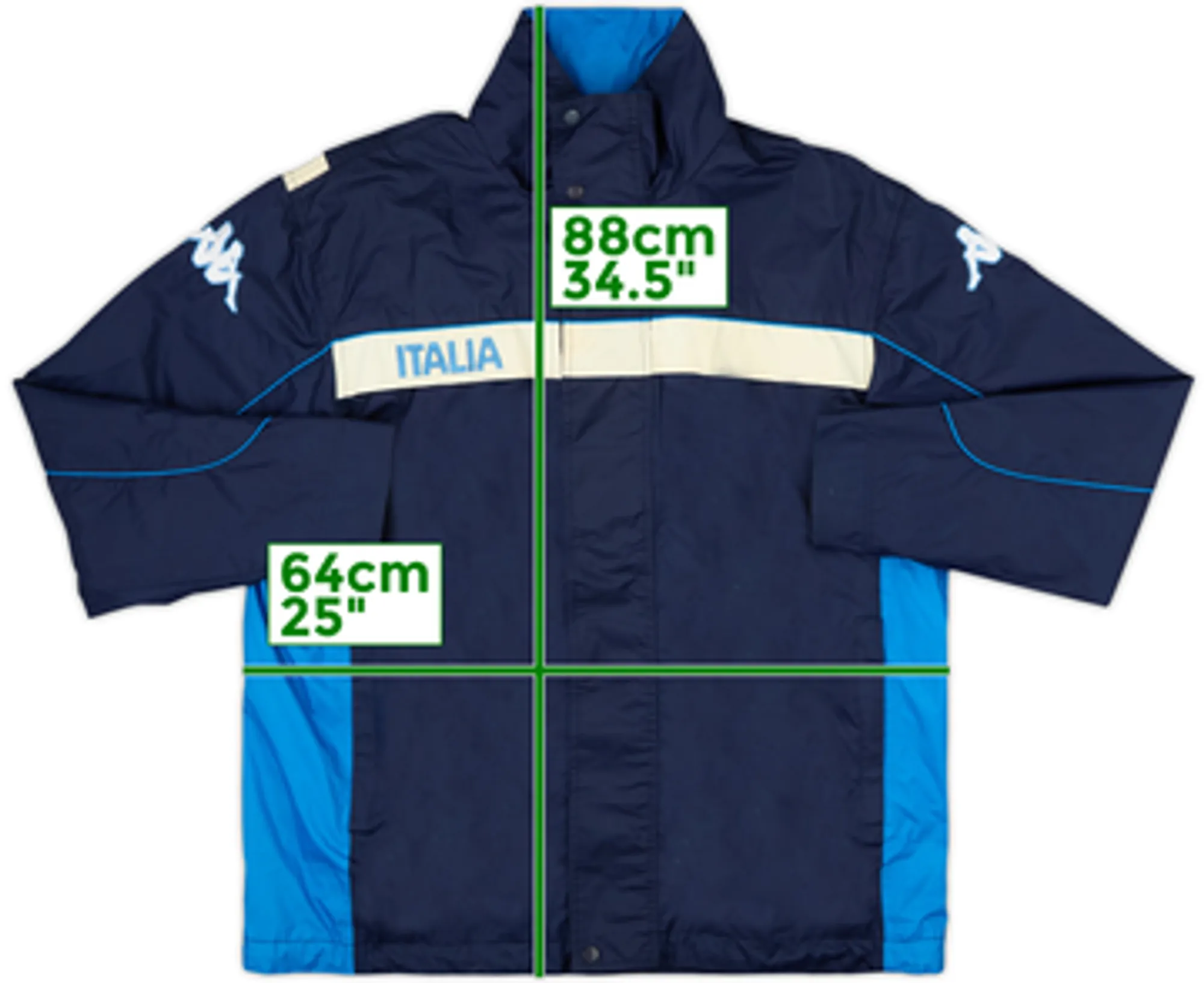 1999-00 Italy Kappa Hooded Track Jacket - 5/10 - (L)