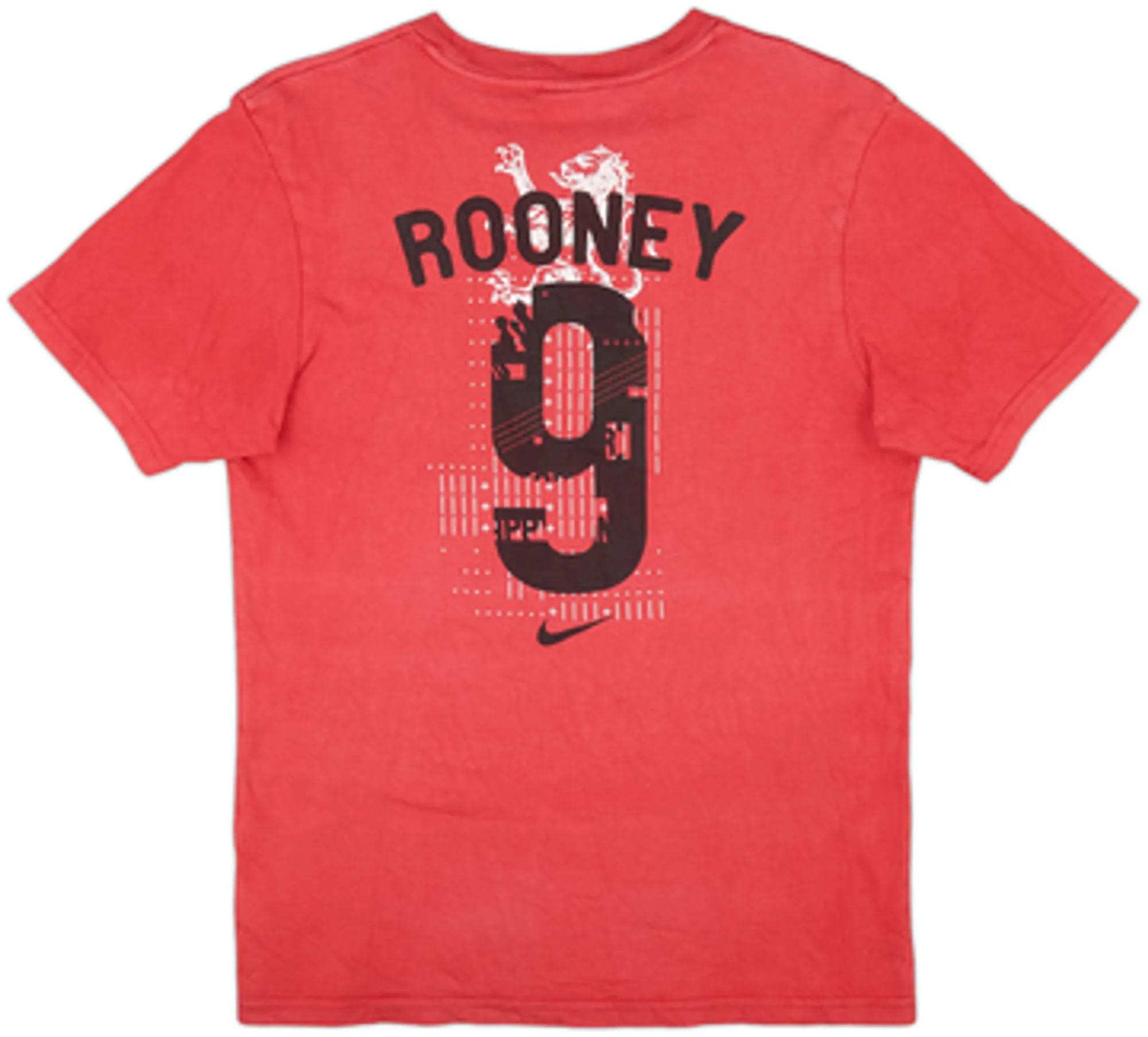 2010-11 England Nike 'Rooney #9' Graphic Tee - 6/10 - (S)