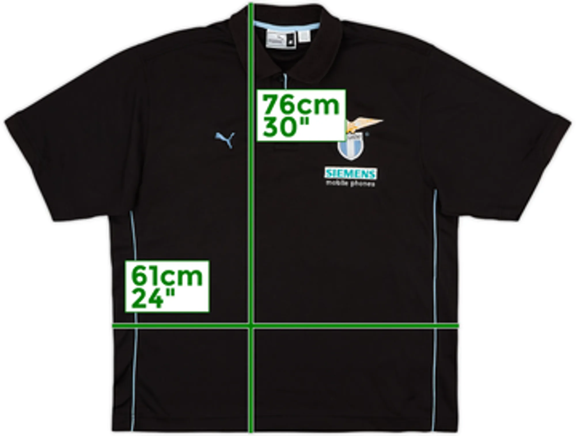 2000-01 Lazio Puma Polo Shirt - 9/10 - (M)
