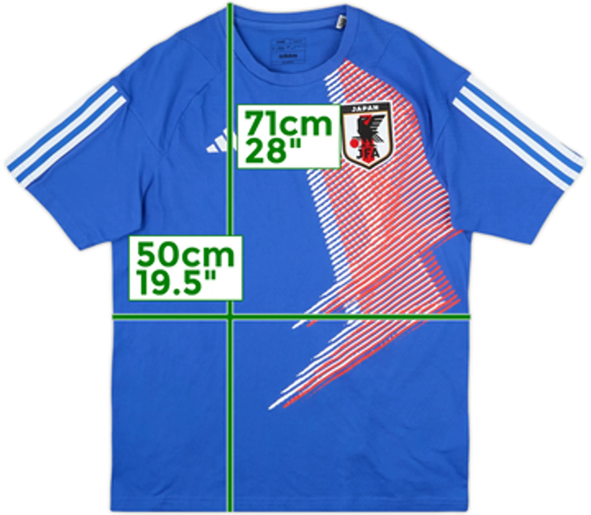 2022-24 Japan adidas Cotton Tee - 9/10 - (L)