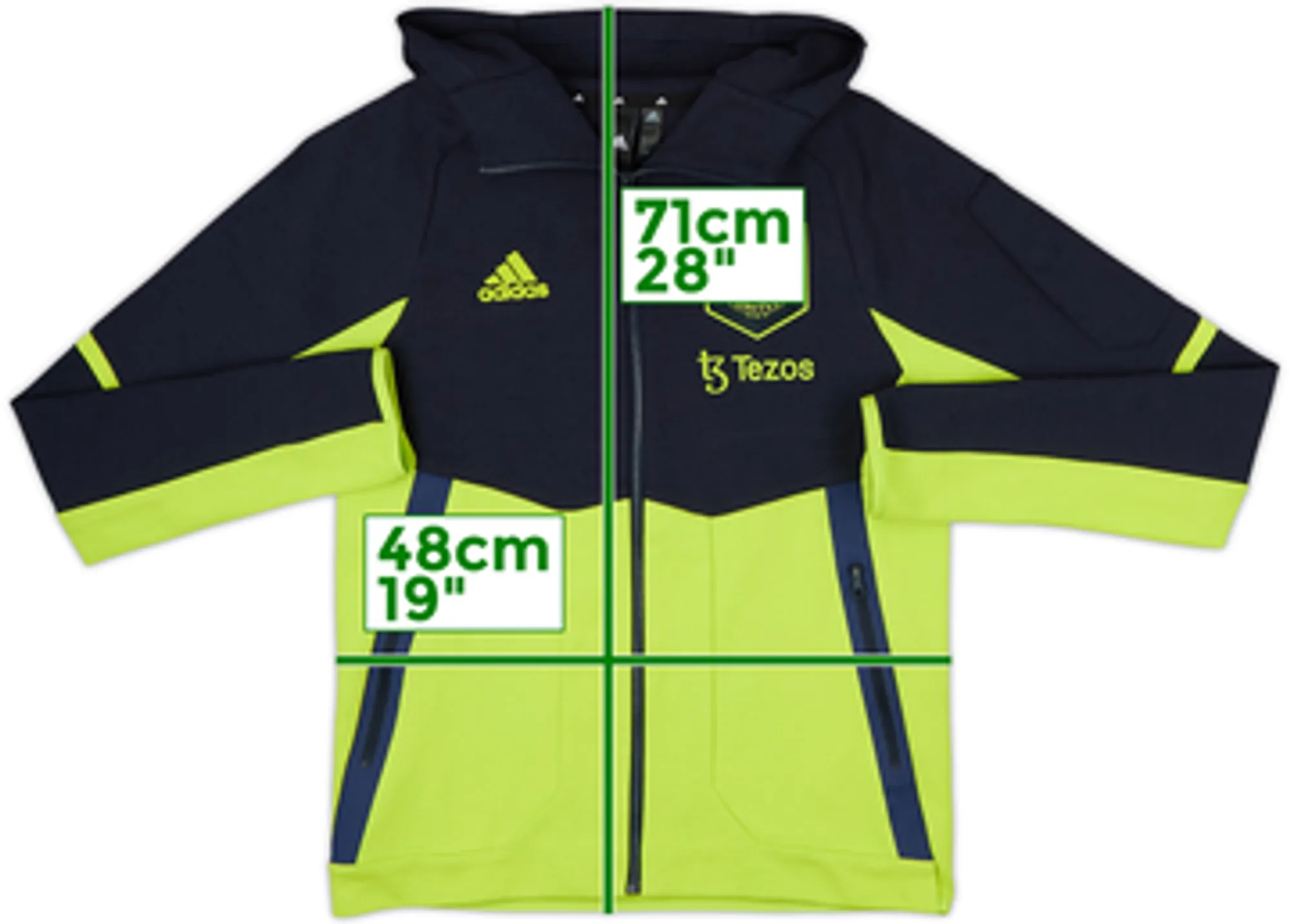 2022-23 Manchester United adidas Hooded Track Jacket - 6/10 - (S)