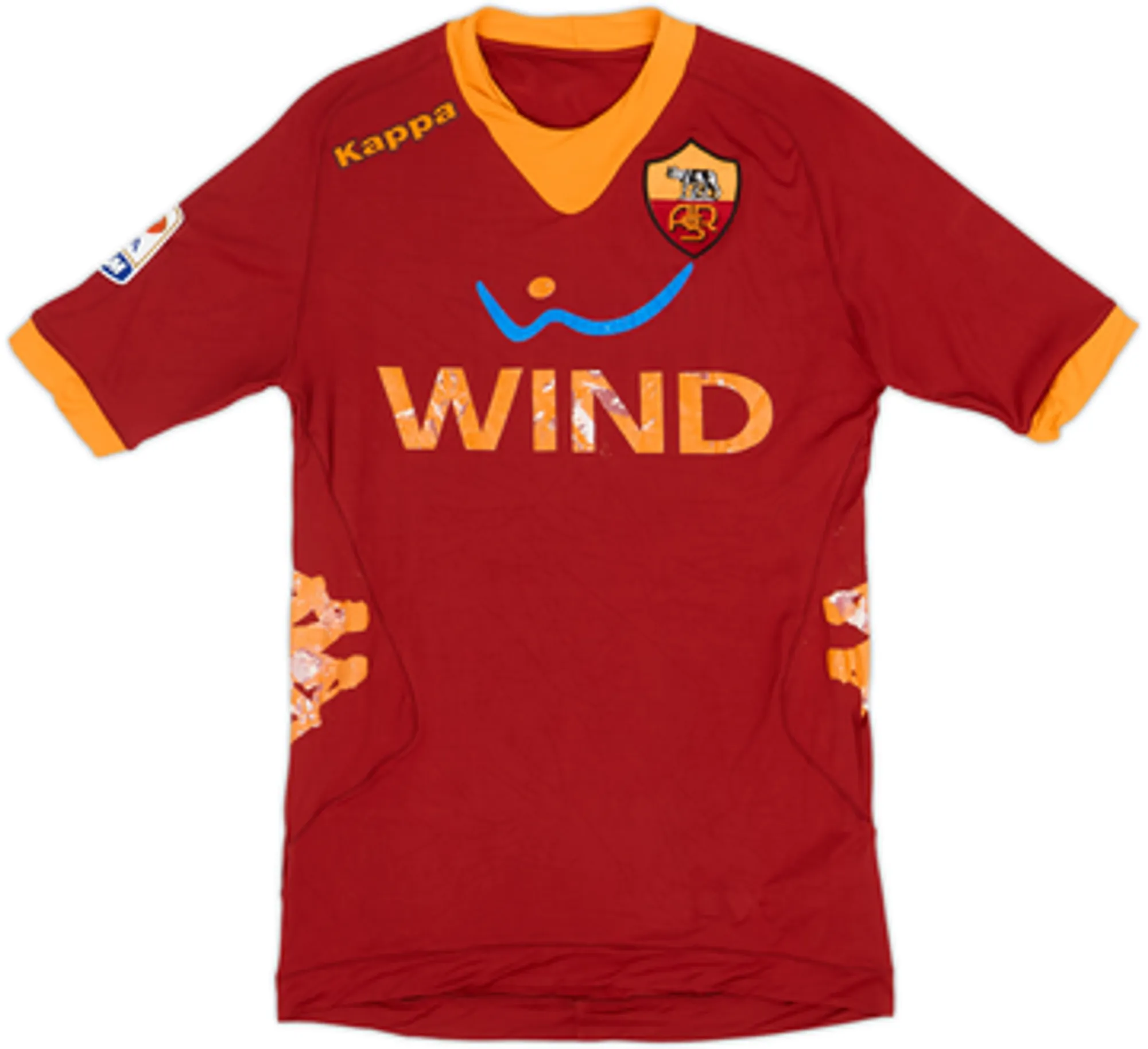2011-12 Roma Home Shirt De Rossi #16 - 4/10 - (S)
