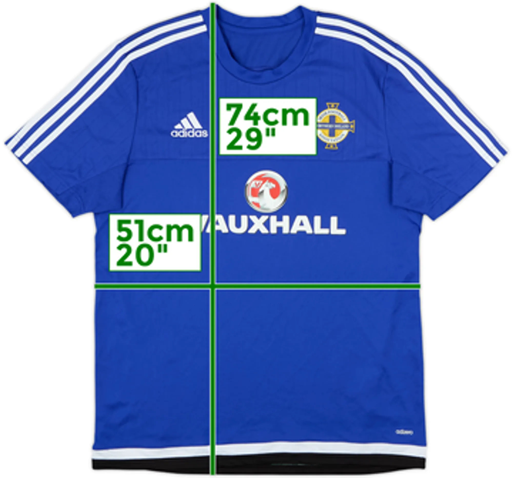2015-16 Northern Ireland adidas Training Shirt - 8/10 - (L)
