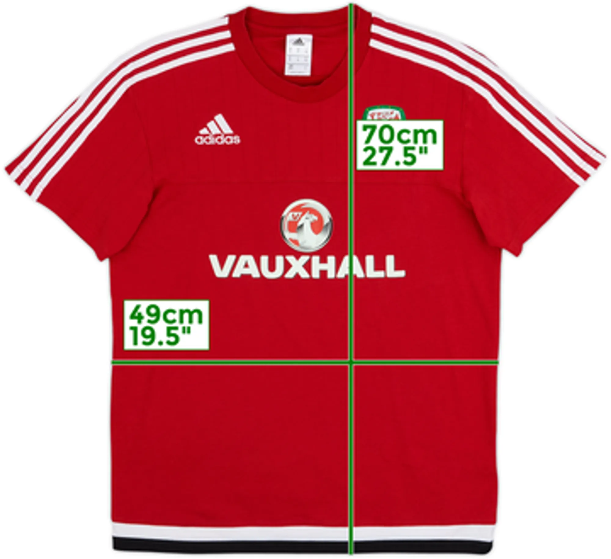 2015-16 Wales adidas Training Shirt - 9/10 - (M)