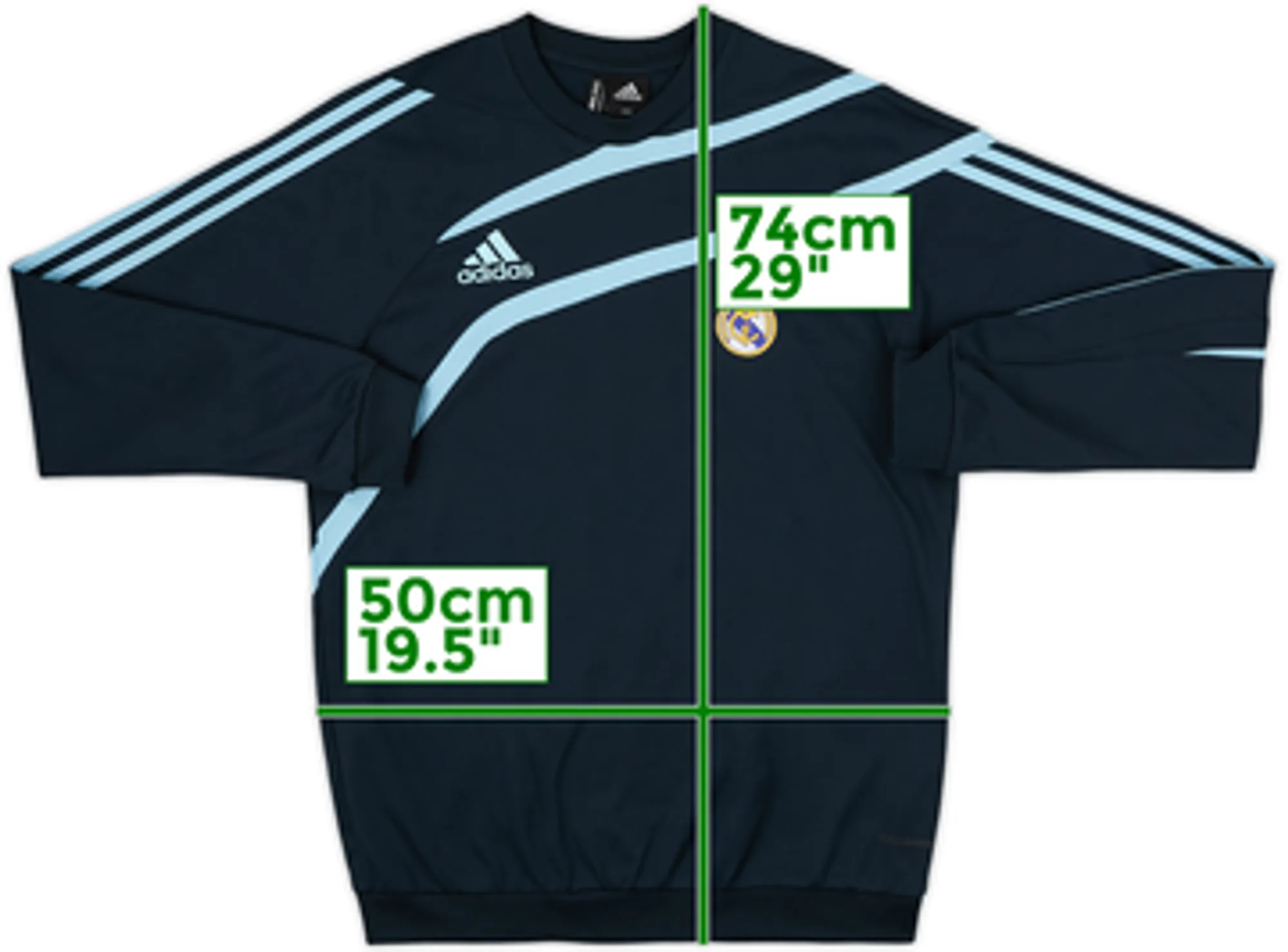 2009-10 Real Madrid adidas Sweat Top - 8/10 - (M)